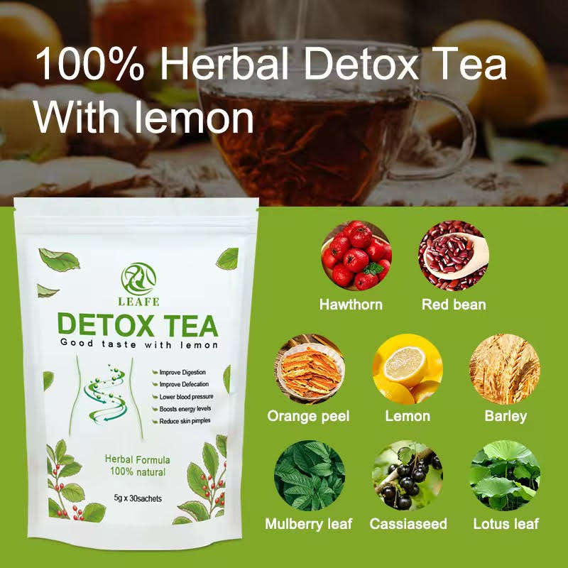 2 x 100% Herbal Detox Tee mit Zitrone