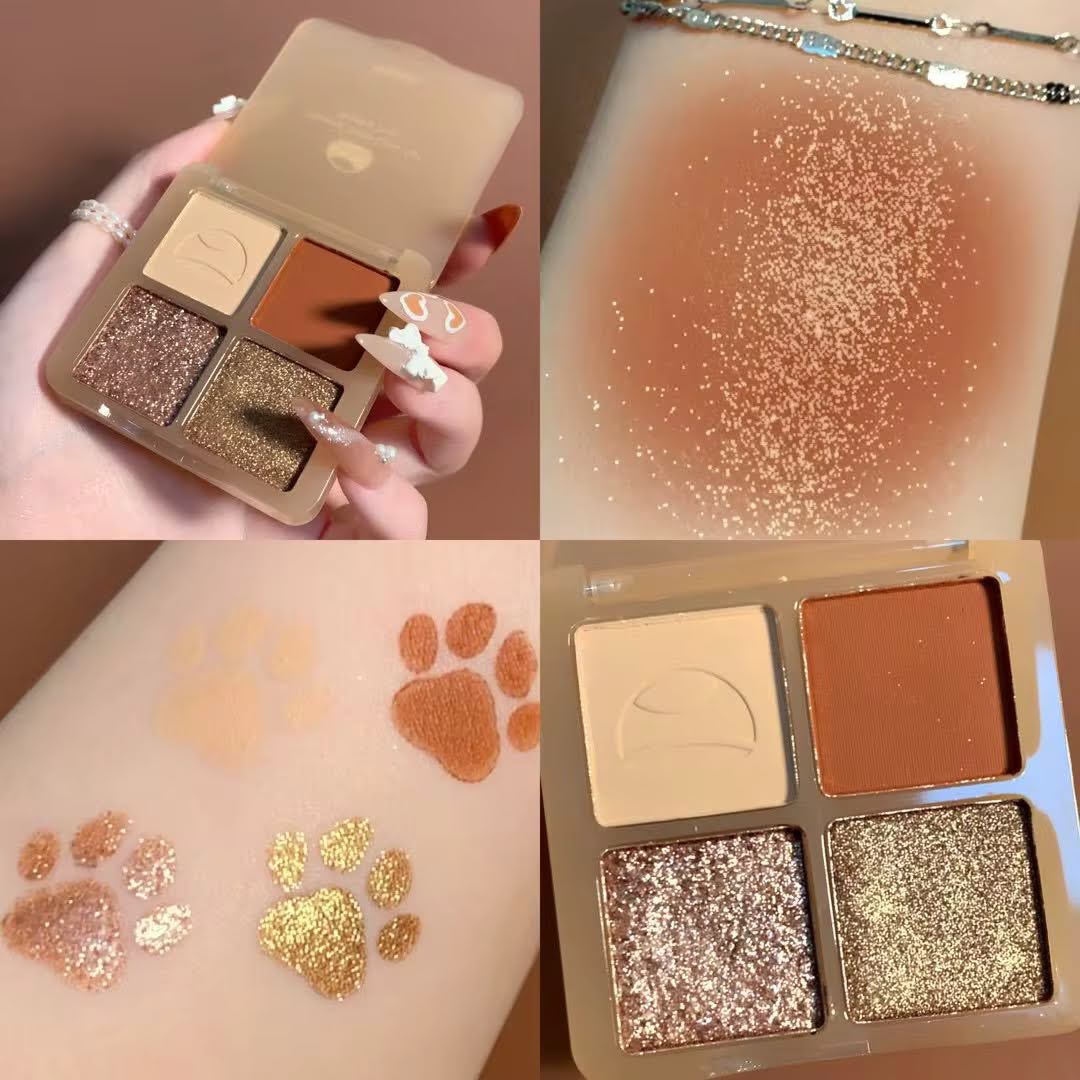 Lidschatten-Palette mit Pfotenabdruck