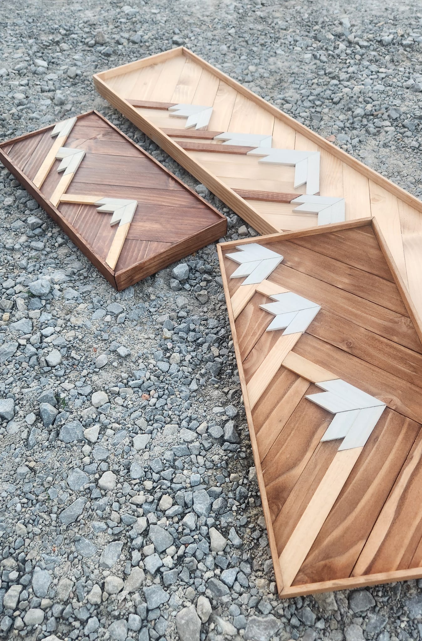 Tableau montagne en bois