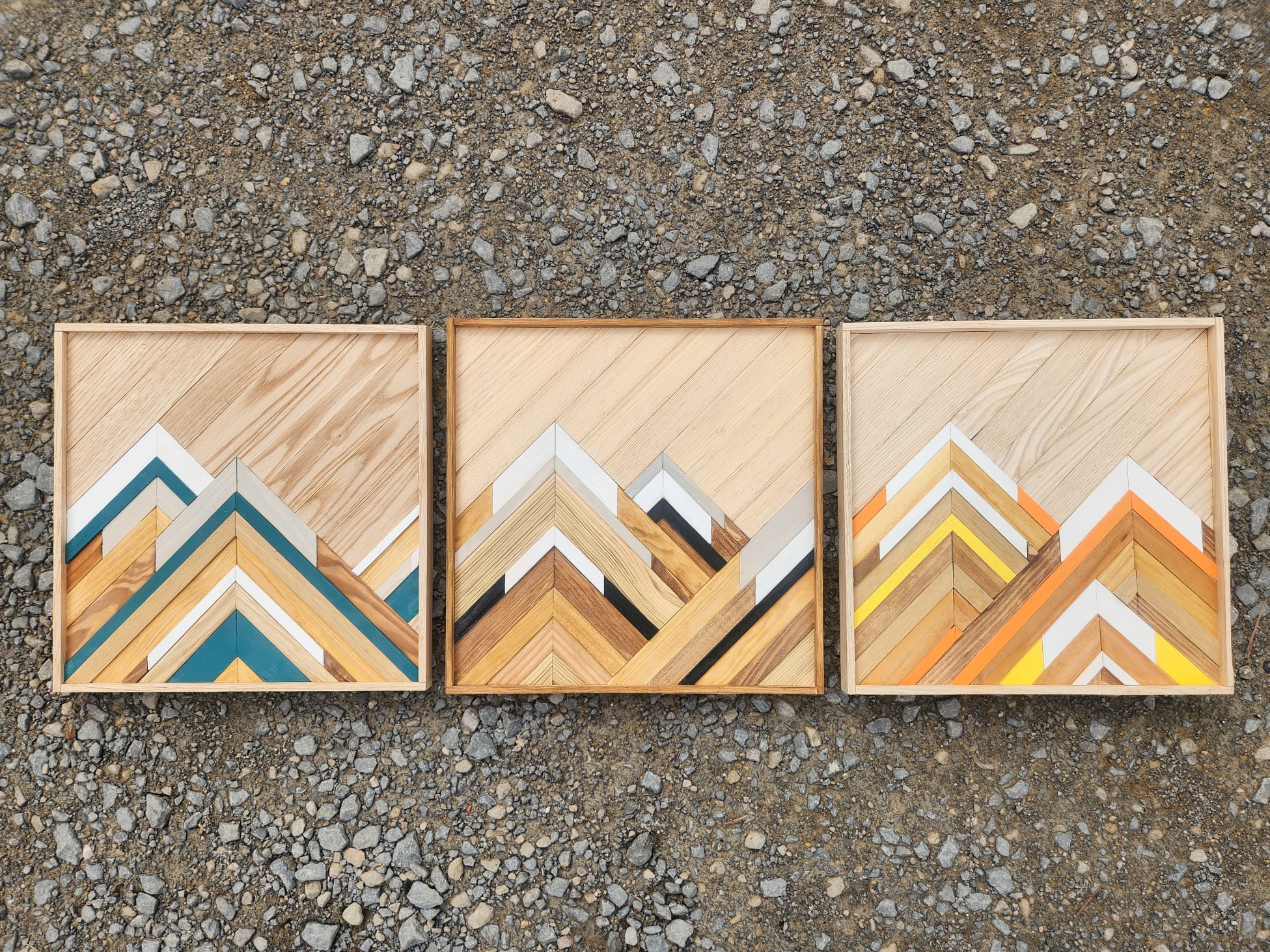 Montagnes colorées - Woodart