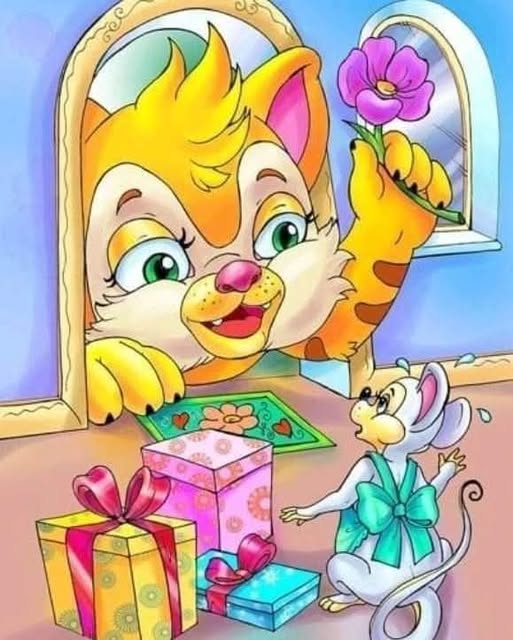 ,Котка и мишка,,код:7063
