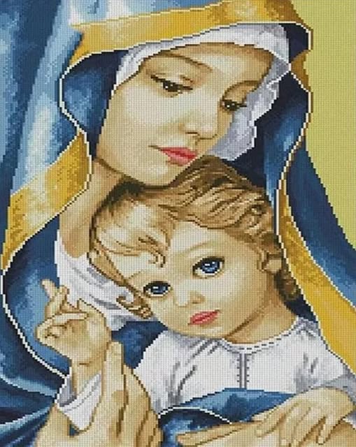 Девата със синеокия младенец 2,,код:7304