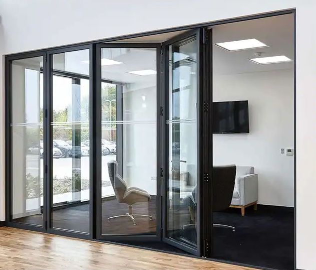 Aluminum Folding Doors - Opens from center