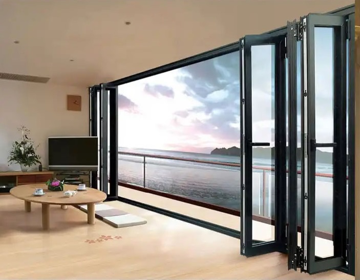 Aluminum Folding Doors - Opens from center