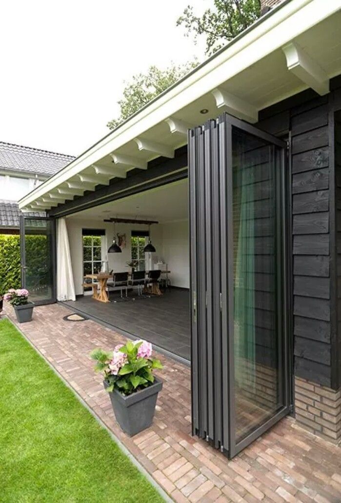 Aluminum Folding Doors - Folds to left
