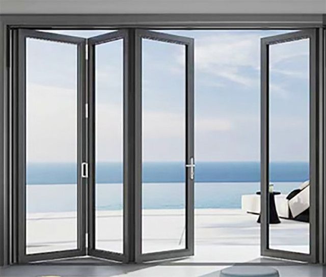 Aluminum Folding Doors - Folds to right