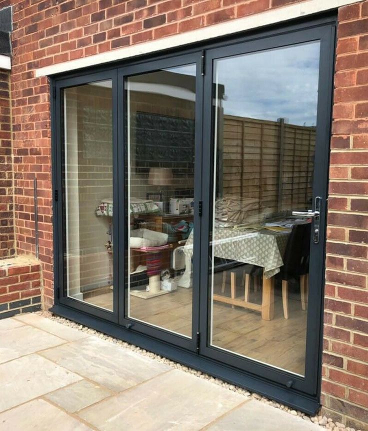 Aluminum Folding Doors - Folds to right