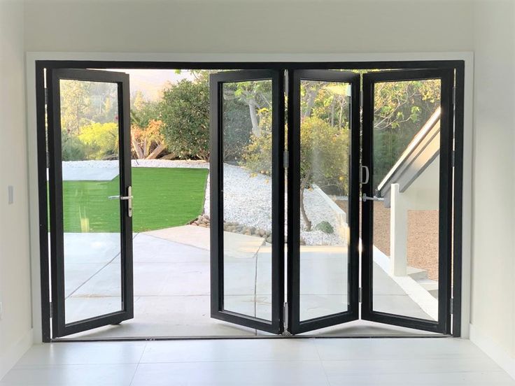 Aluminum Folding Doors - Folds to right