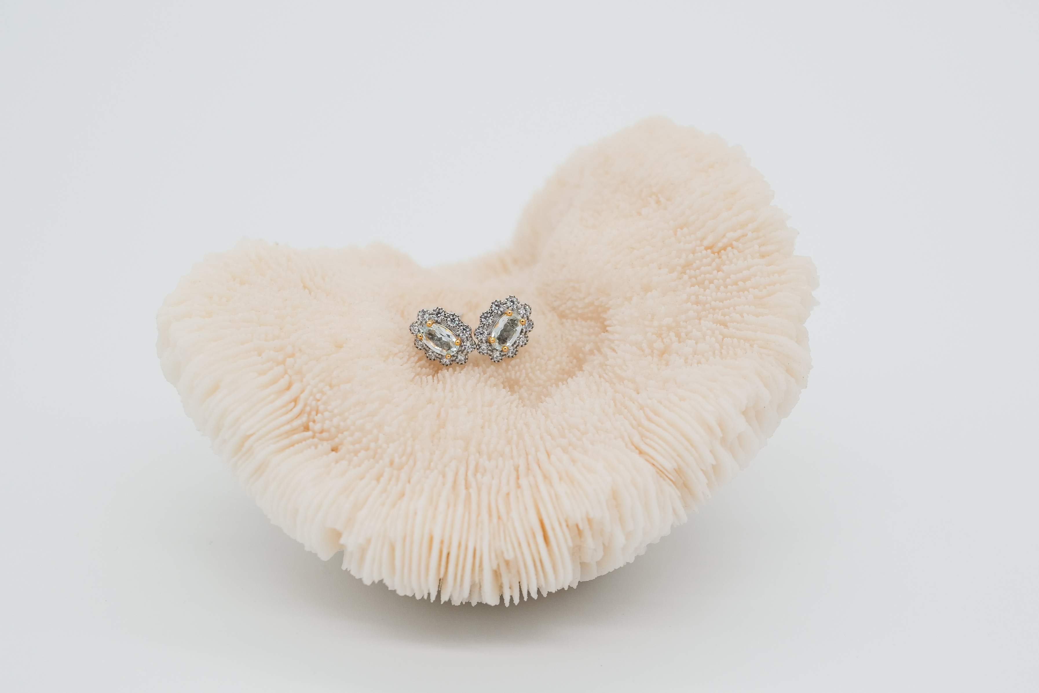 Pendientes de aguamarina