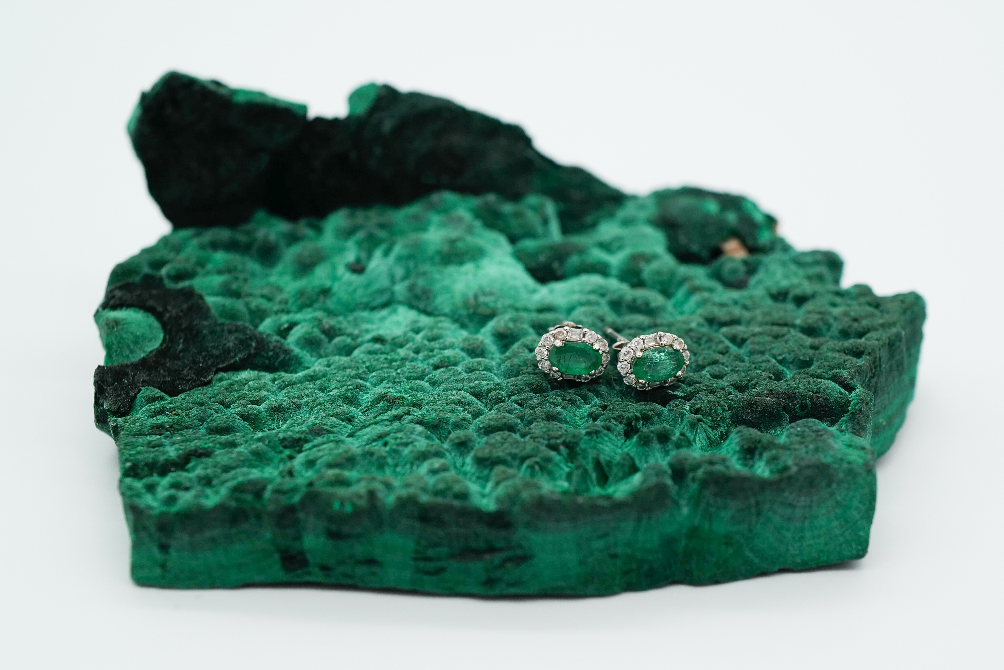 Pendientes de esmeralda 