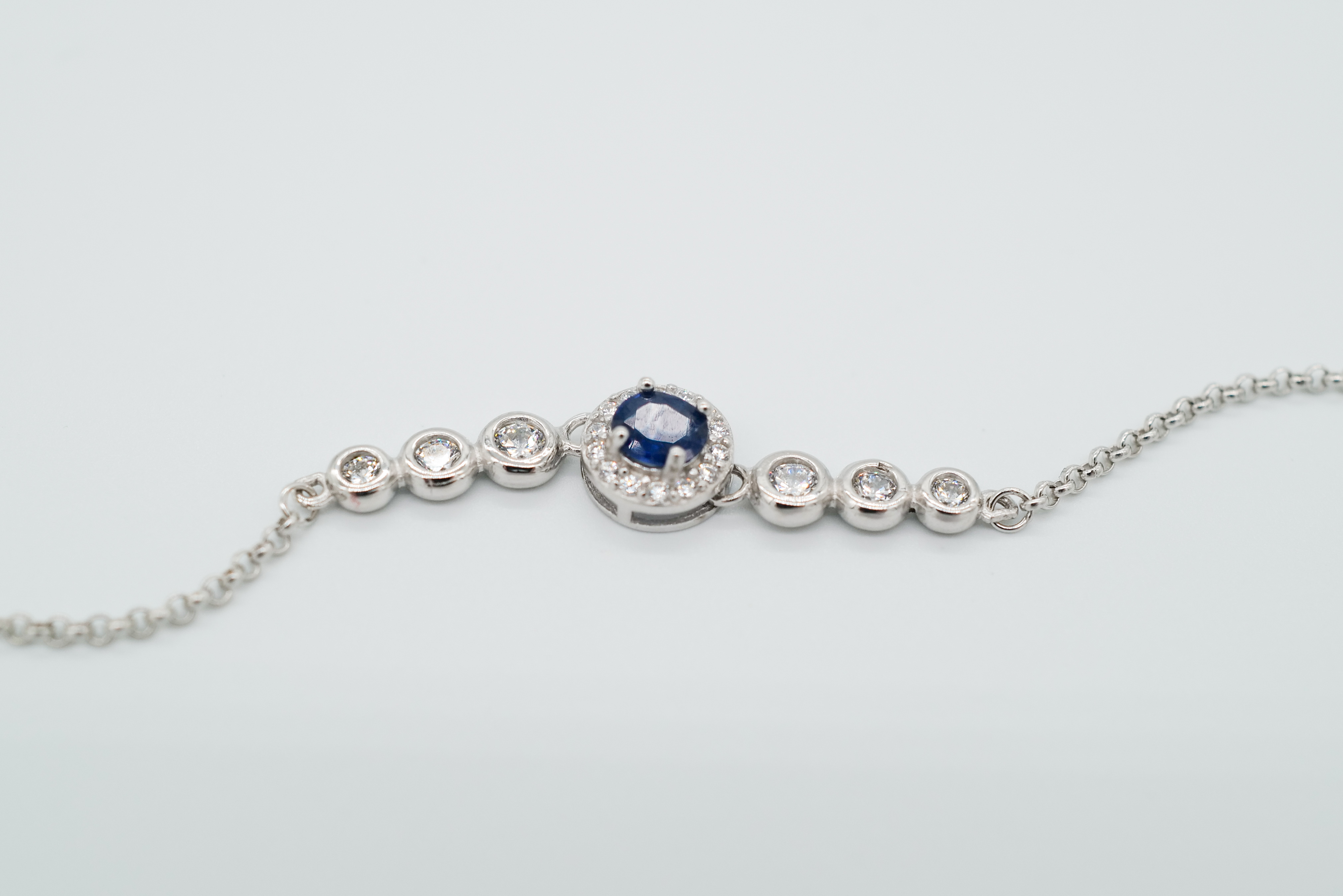 Pulsera de zafiro azul