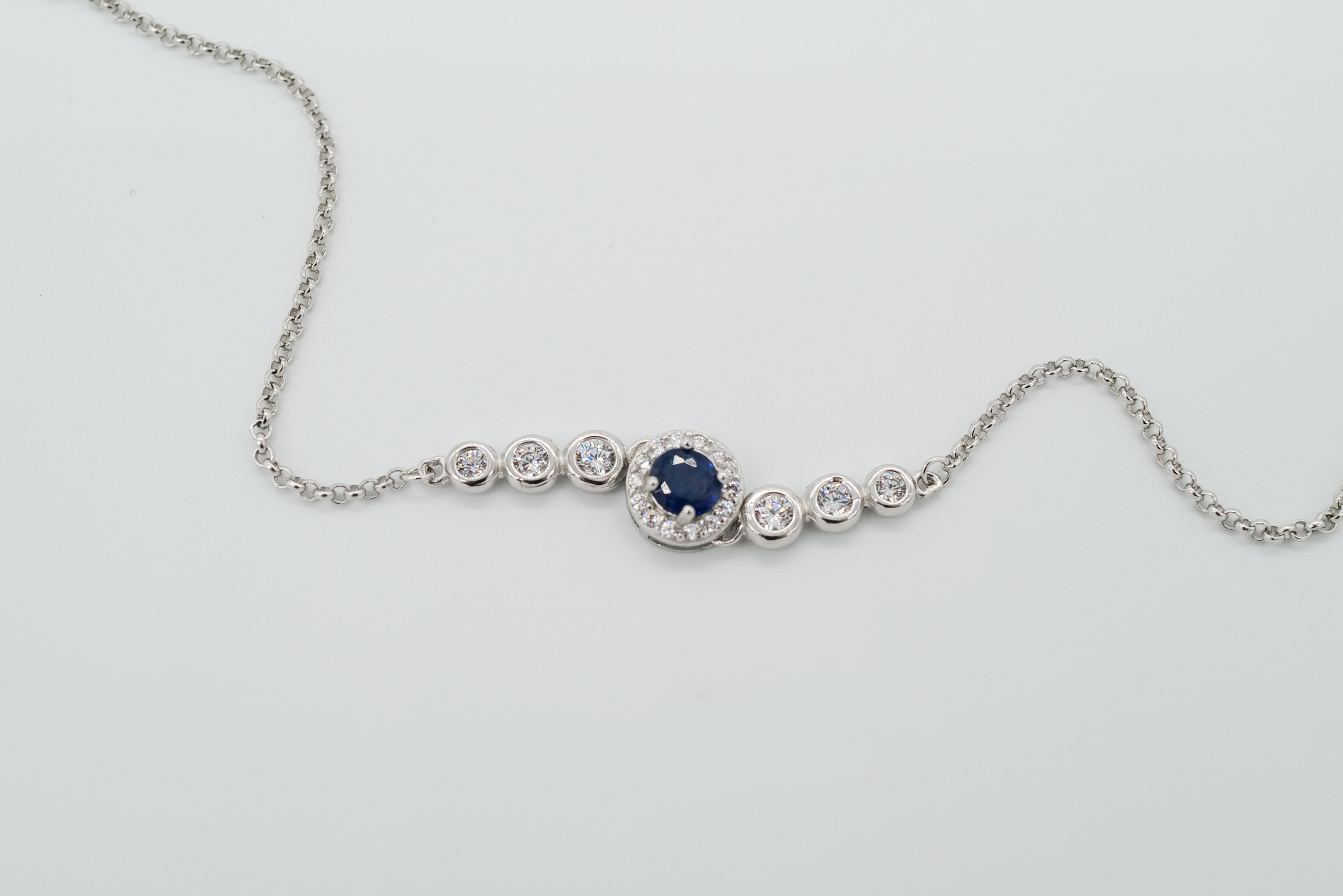 Pulsera de zafiro azul