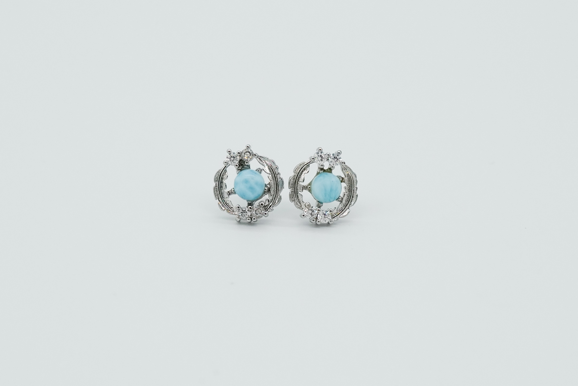 Pendientes de larimar