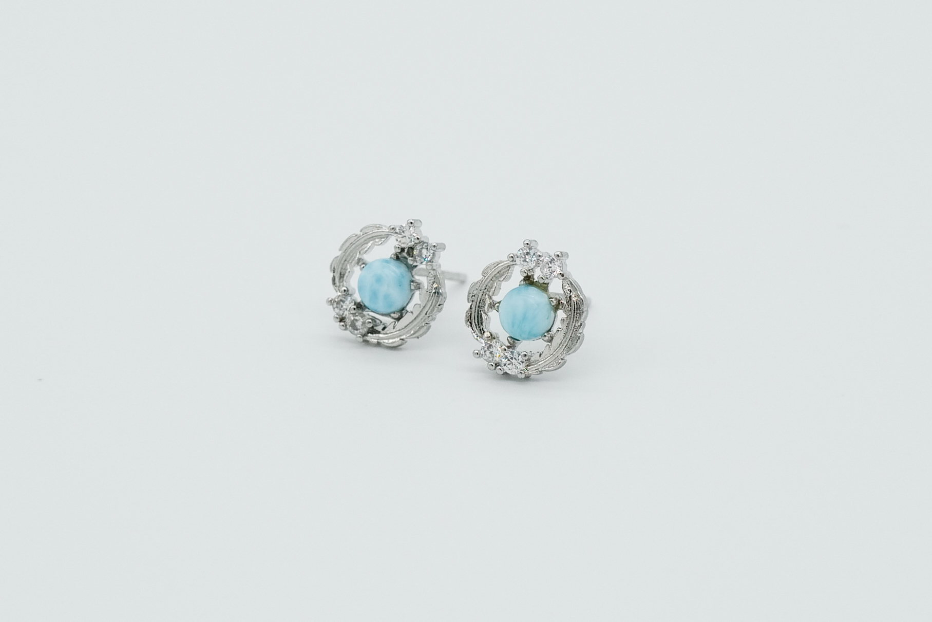 Pendientes de larimar
