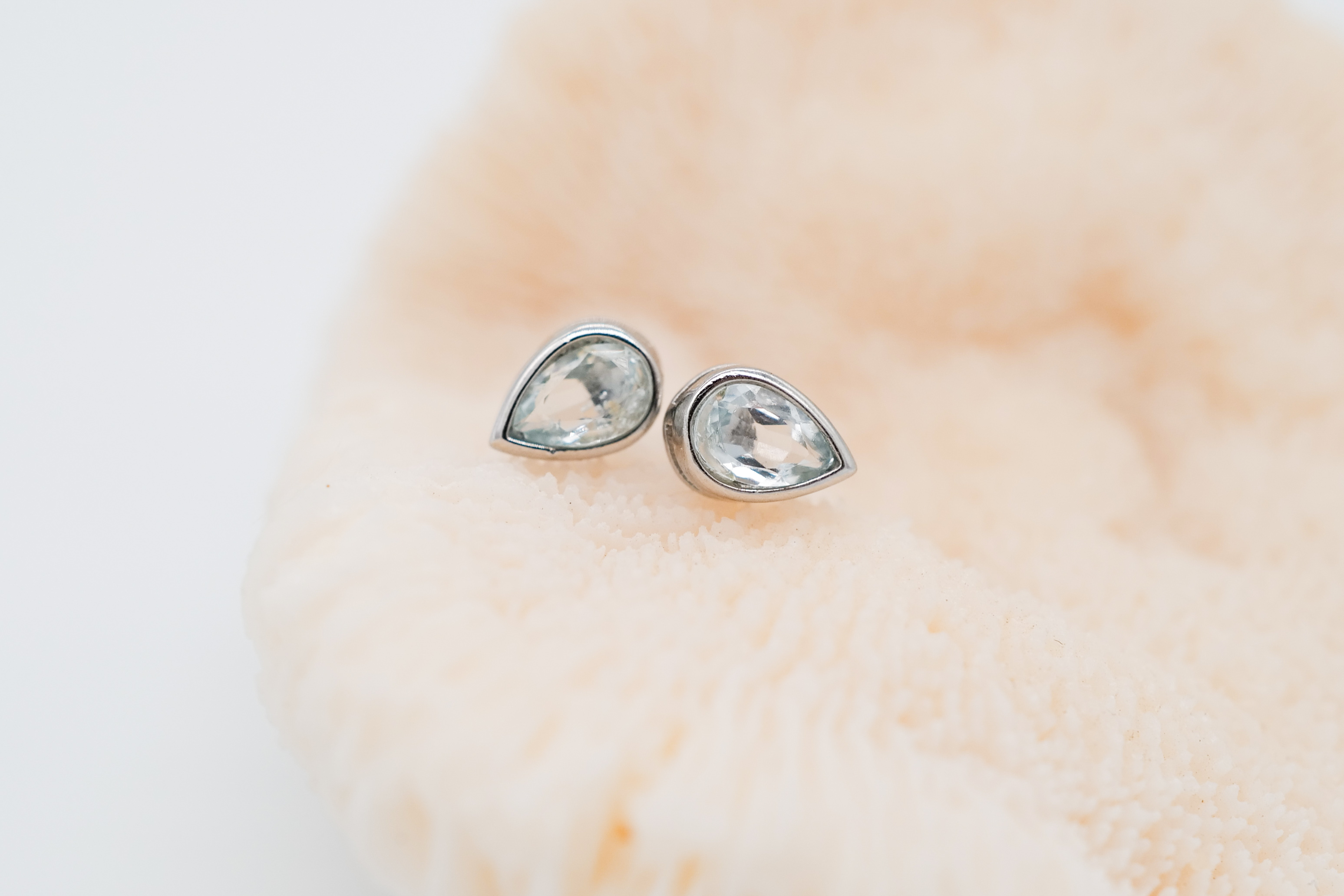 Pendientes de aguamarina