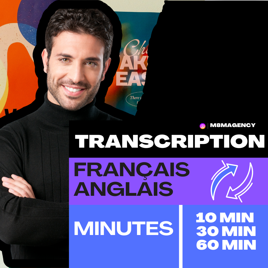 Transcription : Forfait 10 à 60 minutes FR/EN