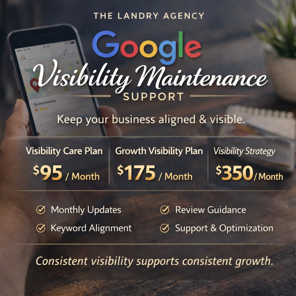 Google Visibility Maintenance Support (monthly plans)