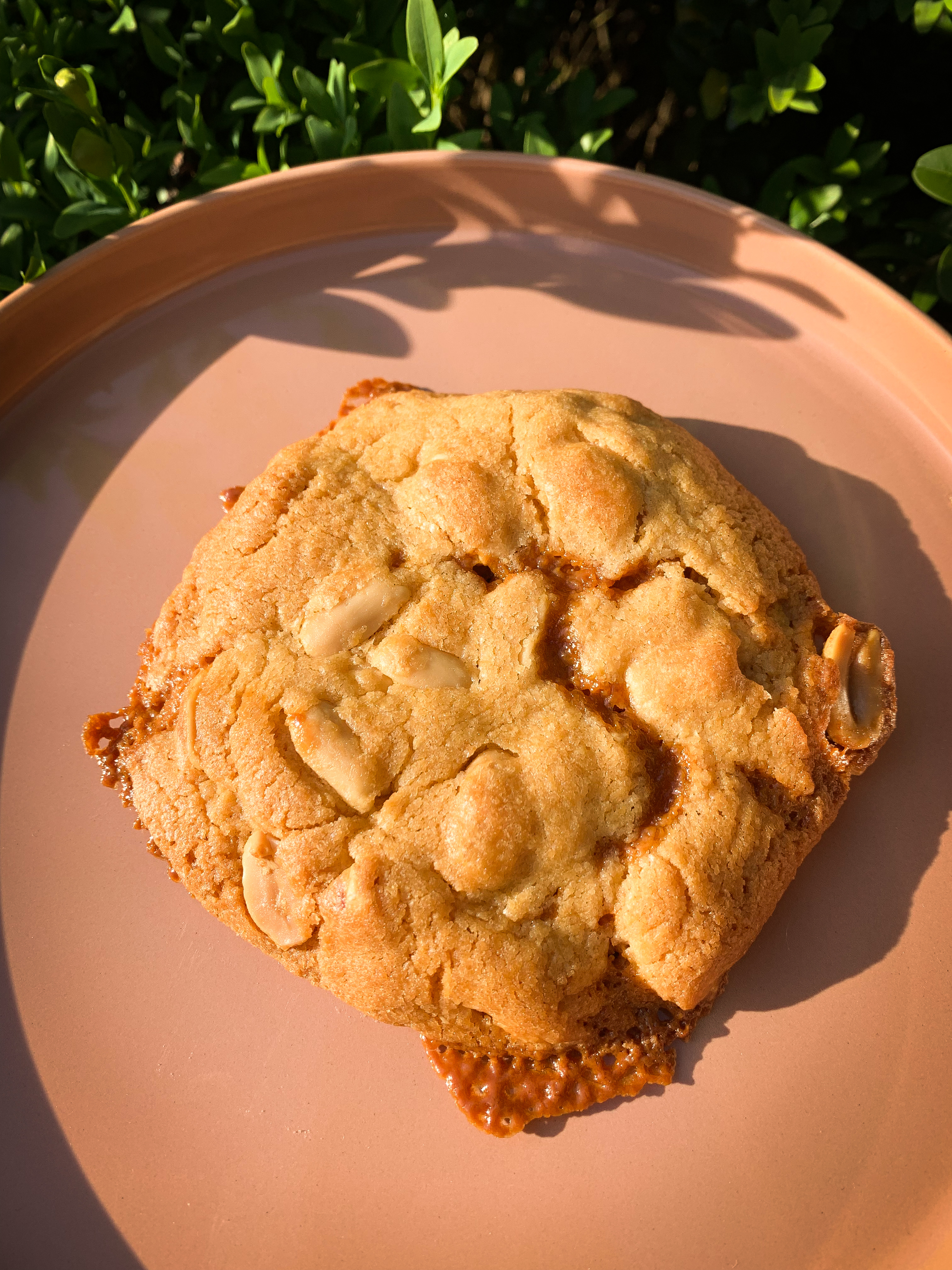 Cookie gourmand cacahuètes / caramel maison