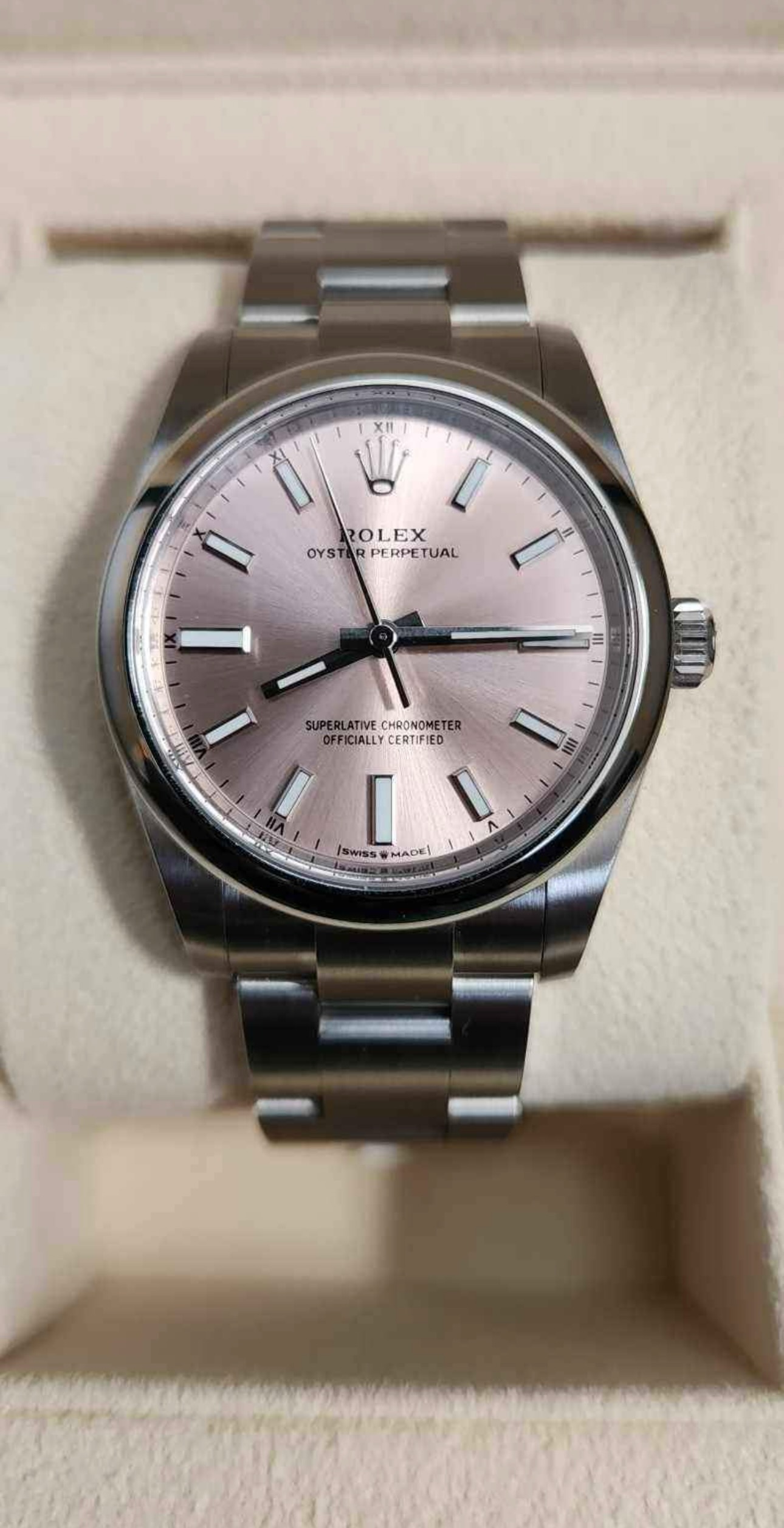 2022 Rolex Oyster Perpetual Salmon Dial 124200