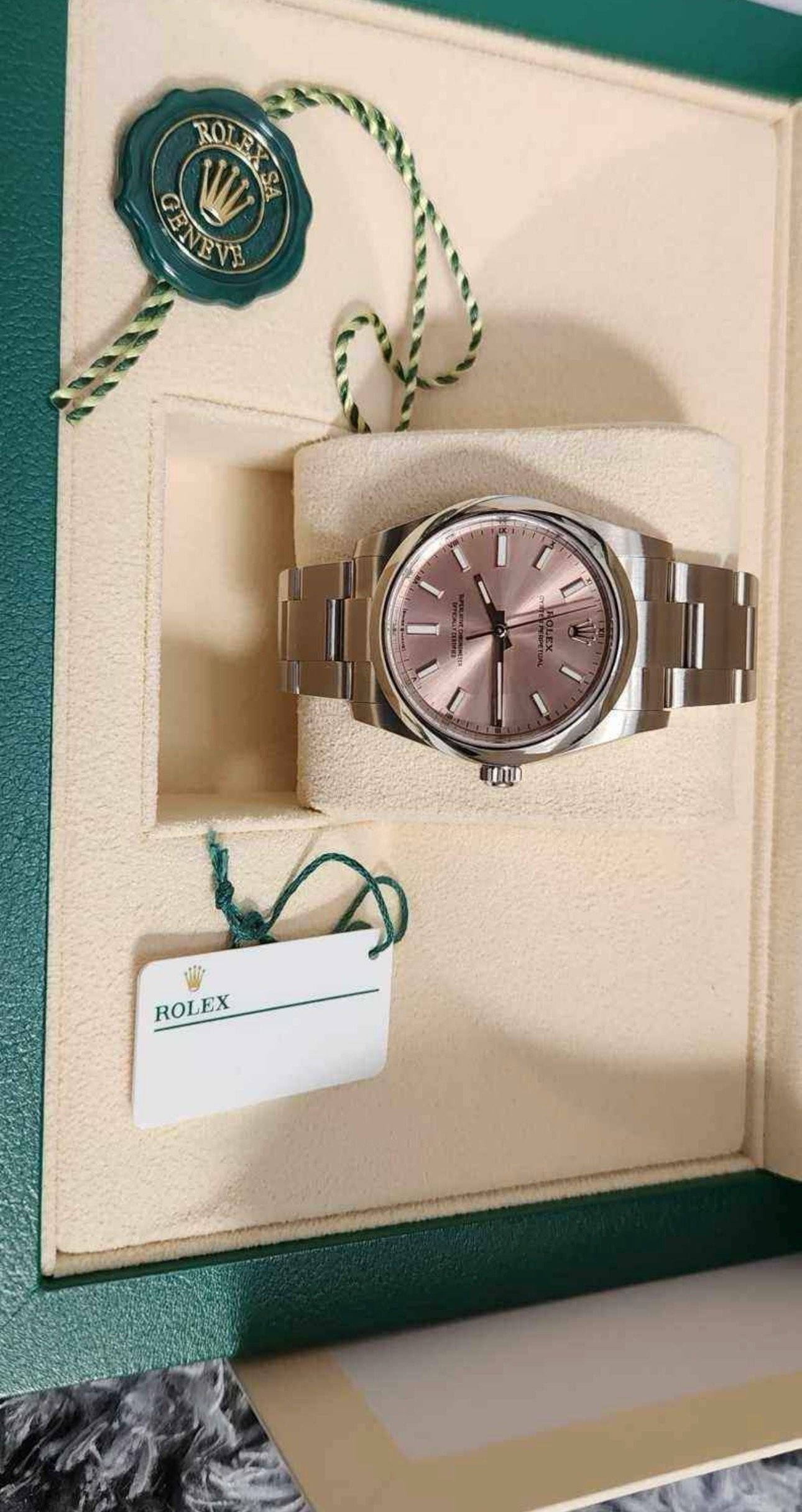 2022 Rolex Oyster Perpetual Salmon Dial 124200