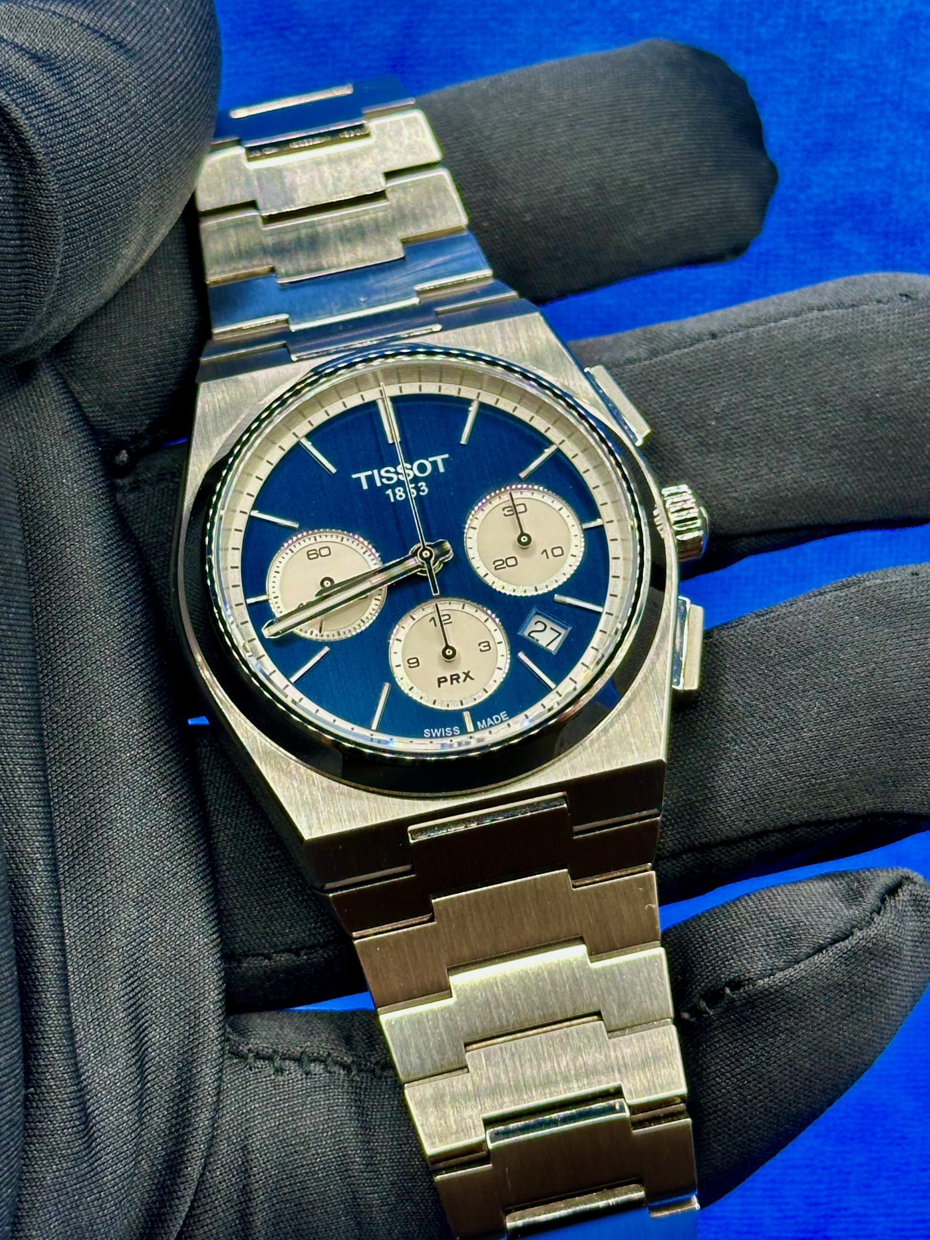 Tissot PRX Automatic Chronograph Blue Dial