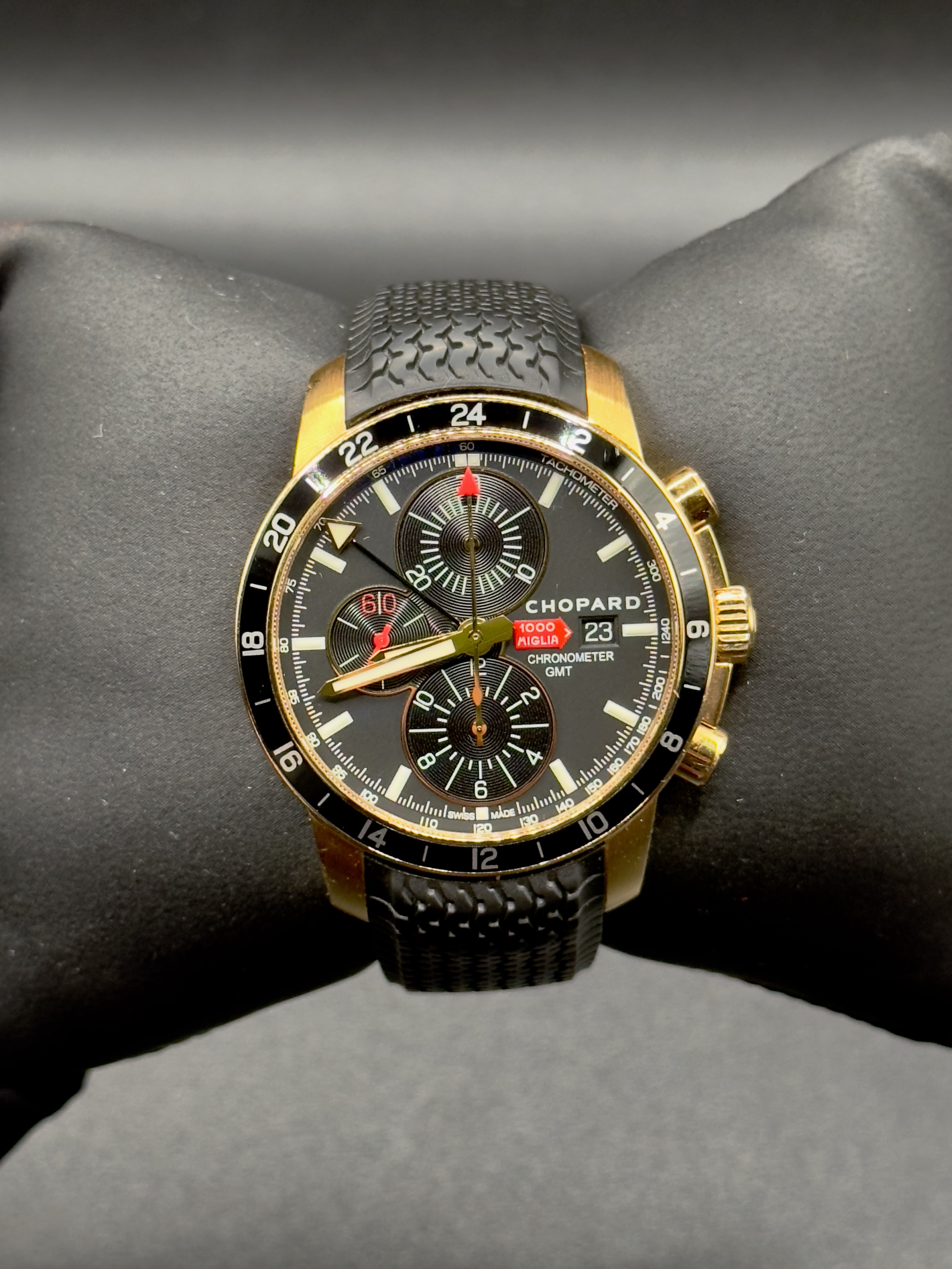 Chopard Mille Miglia 18kt Rose Gold GMT Chronograph