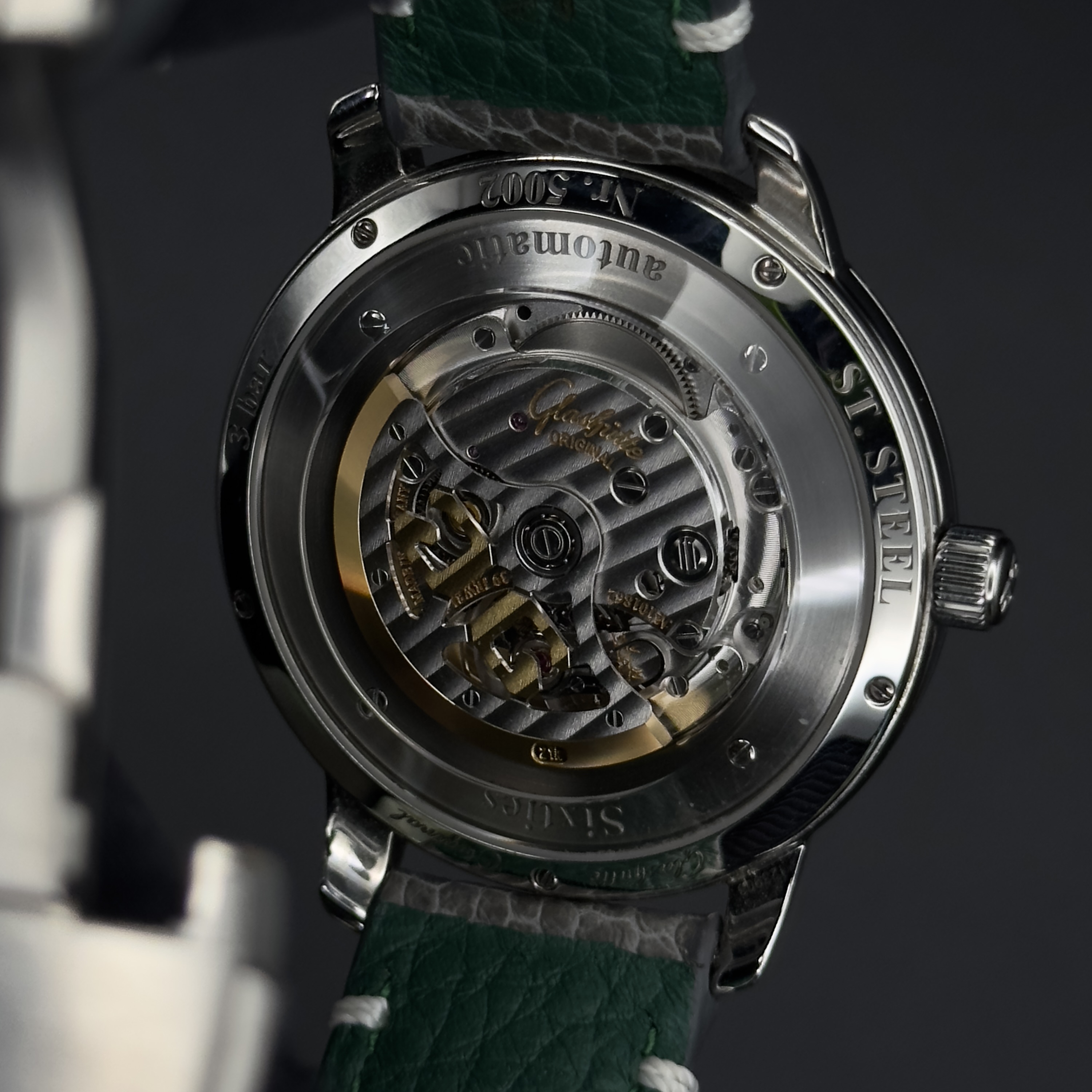 Glashutte Original Sixties Panorama Date Green 42mm Complete 2-39-47-04-02-04