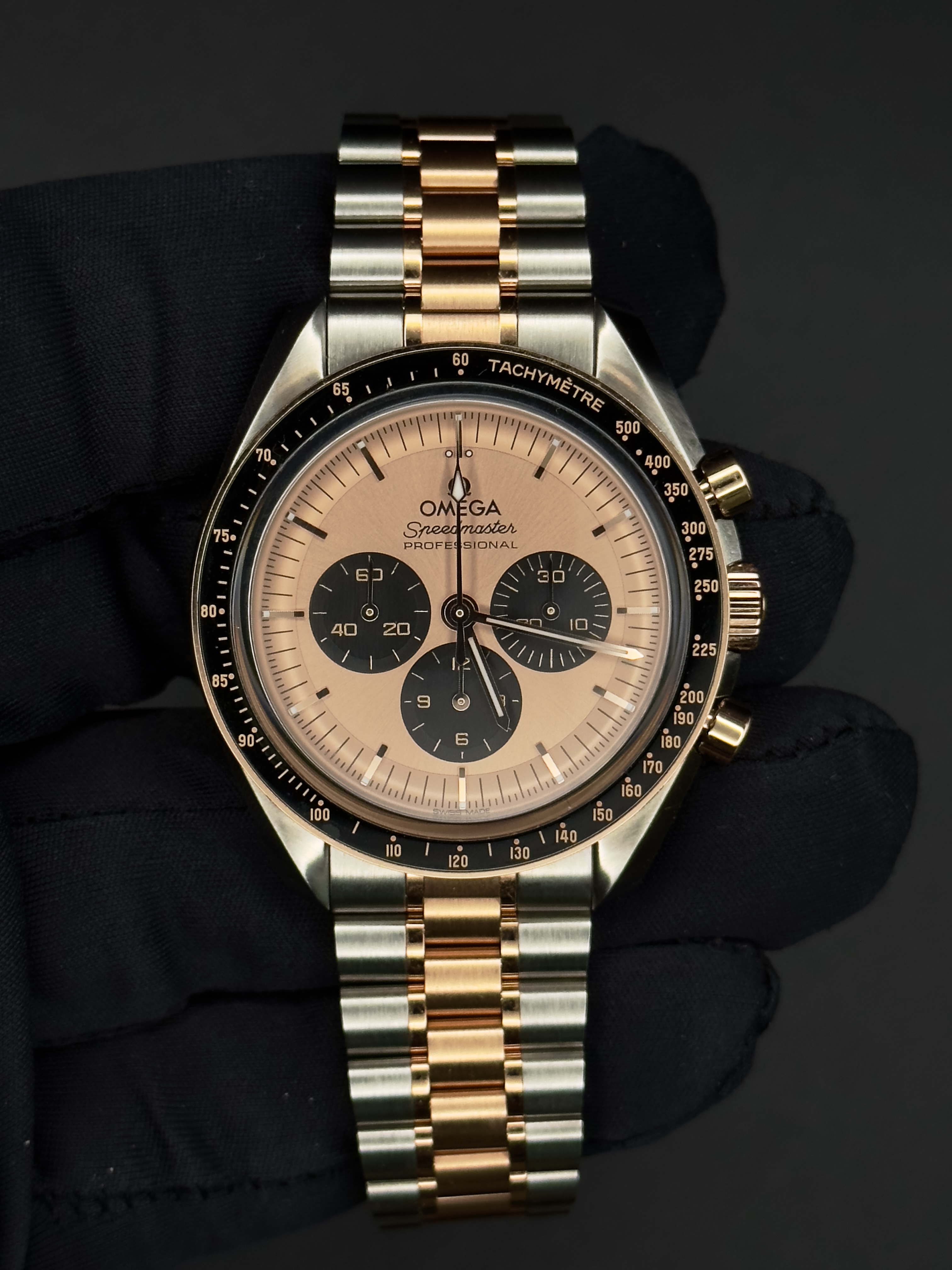 Omega Speedmaster Moonwatch Professional “Sedna (Rose) Gold” Two-Tone – 310.20.42.50.99.001