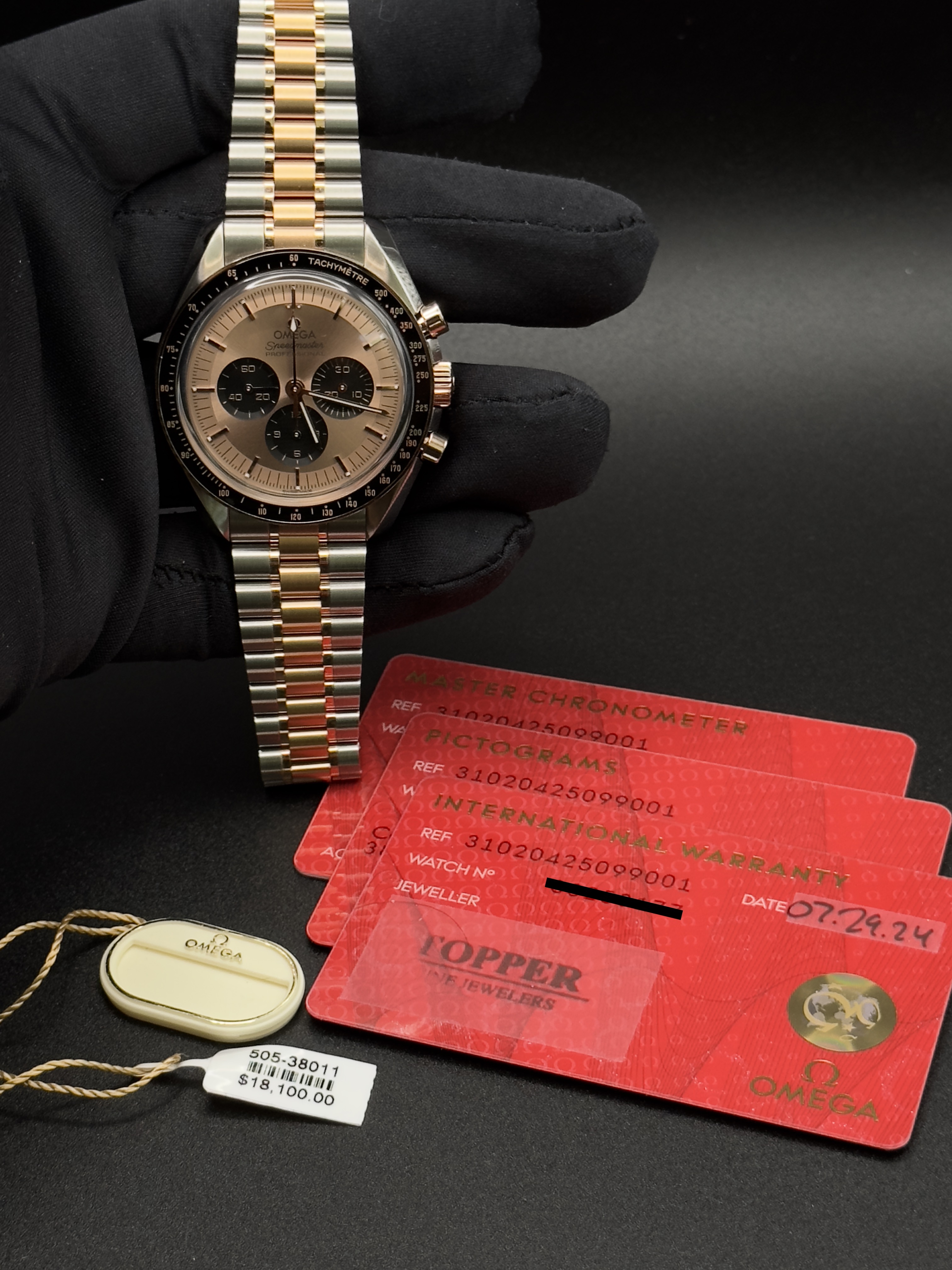 Omega Speedmaster Moonwatch Professional “Sedna (Rose) Gold” Two-Tone – 310.20.42.50.99.001