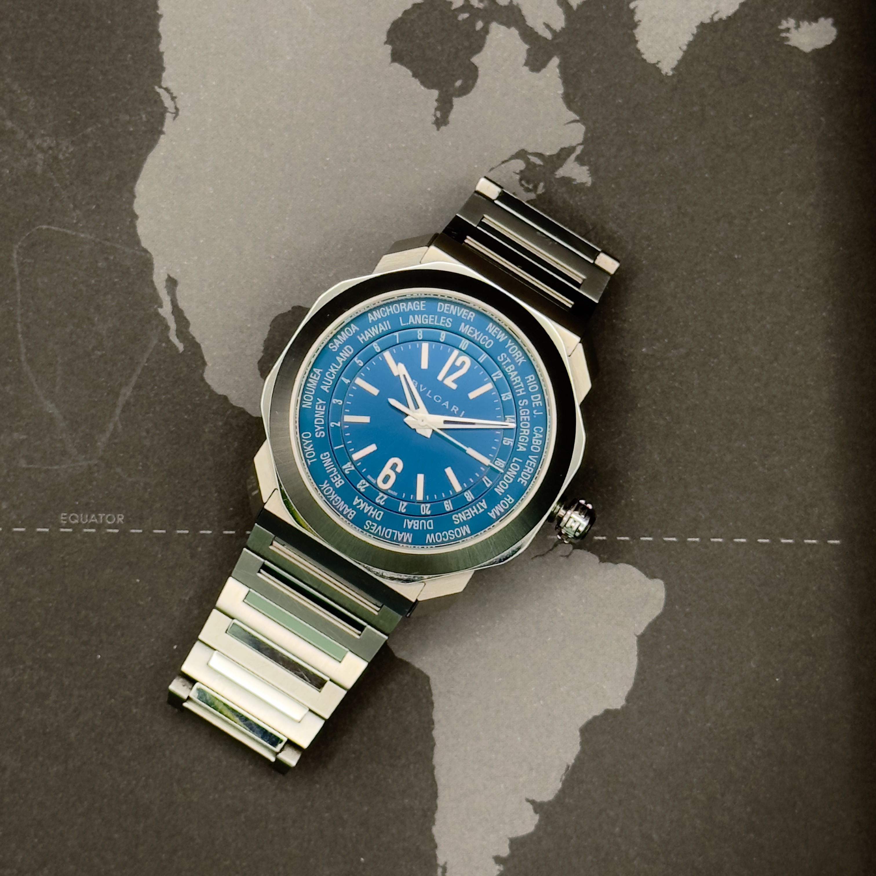 BVGARI Octo Roma WorldTimer