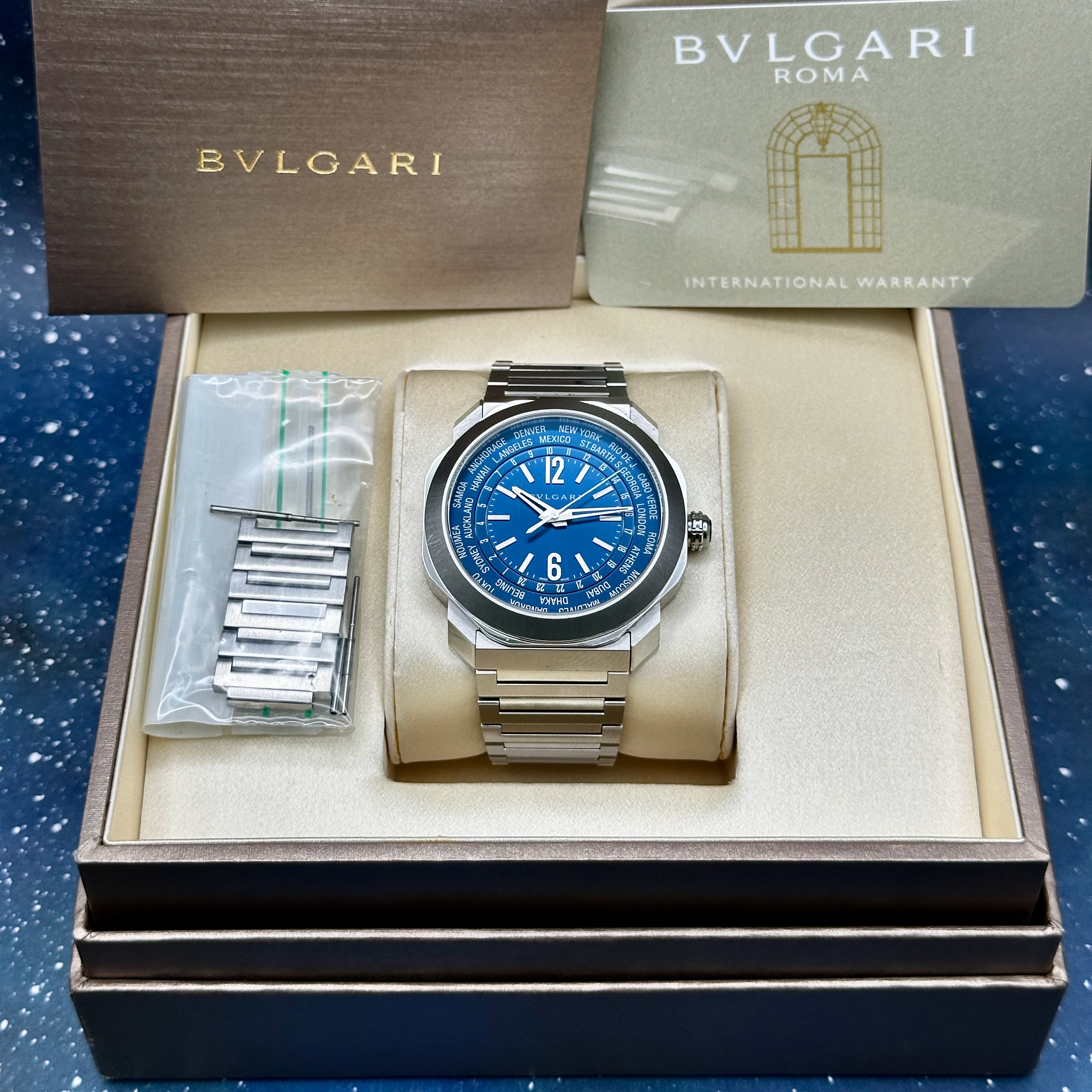 BVGARI Octo Roma WorldTimer 