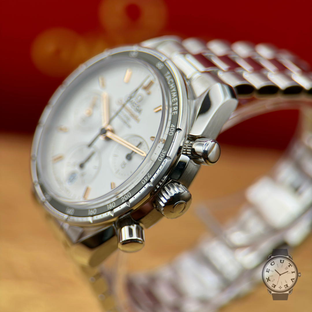 Omega Speedmaster 38 Chronograph Silver Dial
