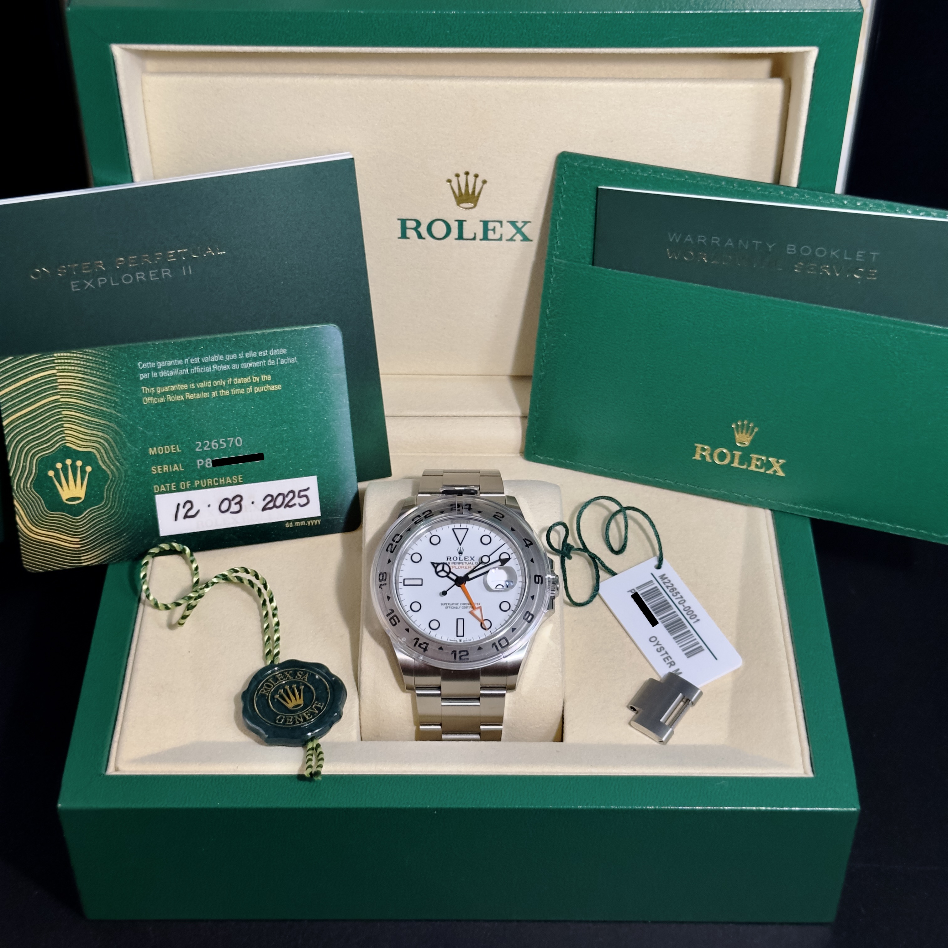 Rolex Explorer II Polar White Dial 2025