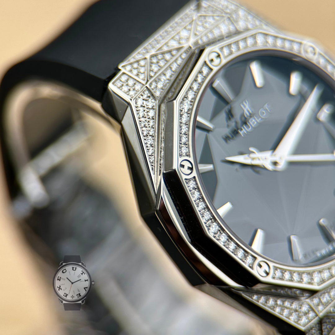 Hublot Classic Fusion Orlinski Titanium Factory Set Pavé 40mm 