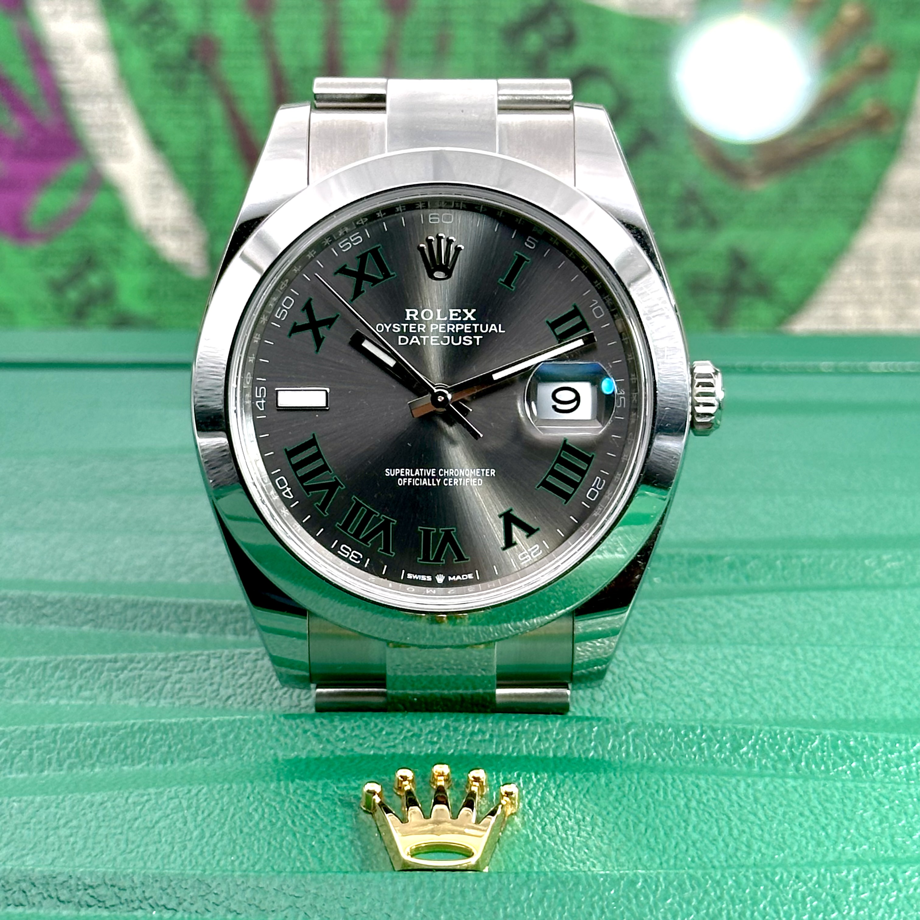 Rolex 126300 Wimbledon Oyster Smooth Bezel