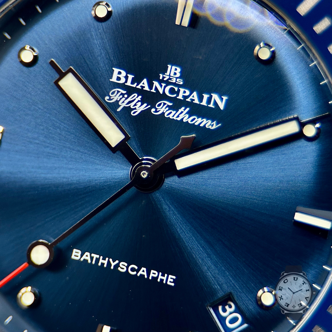 Blancpain Fifty Fathoms Bathyscaphe Blue Dial 38mm 