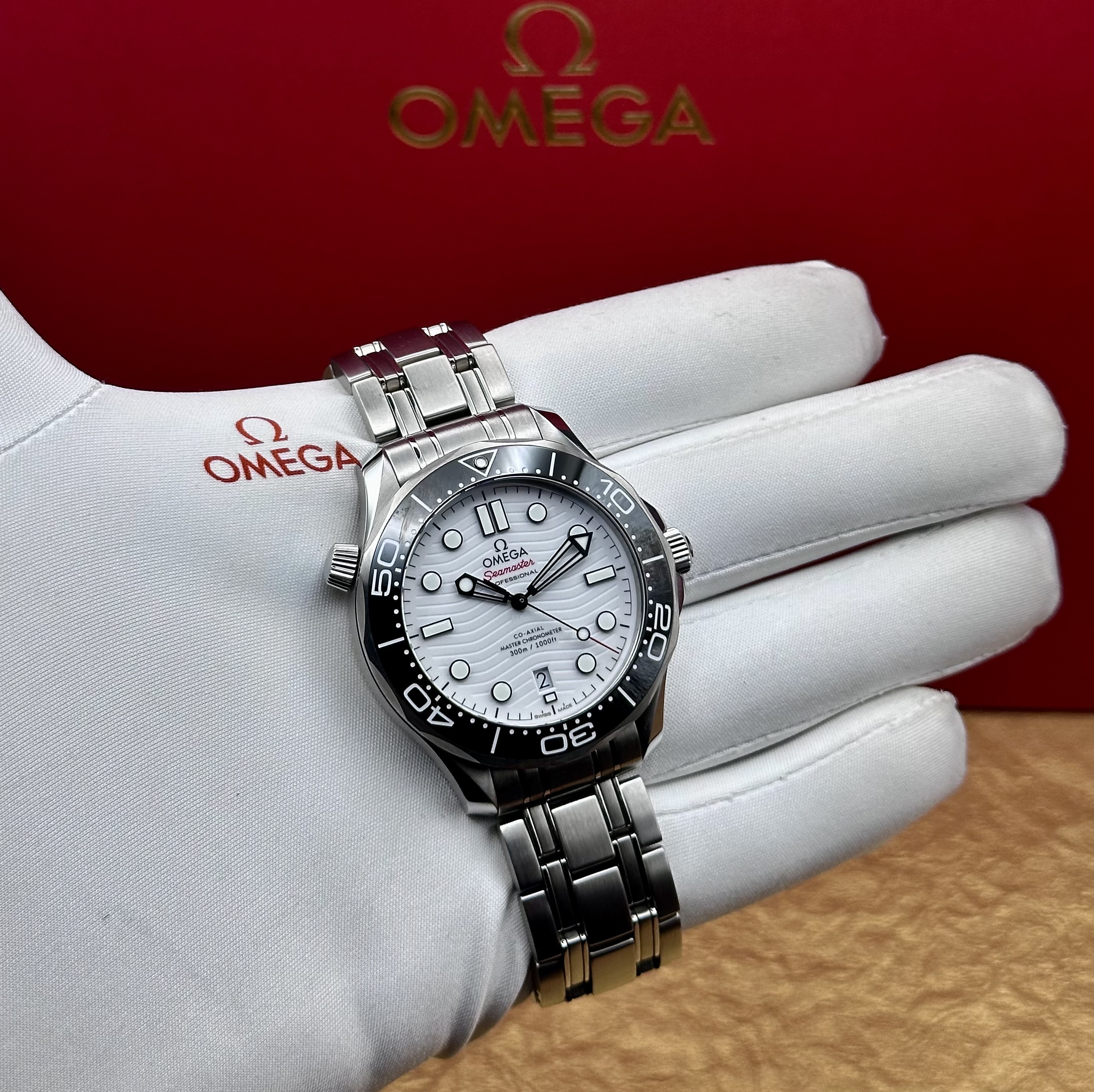 2024 Omega Seamaster Diver 300M White Dial