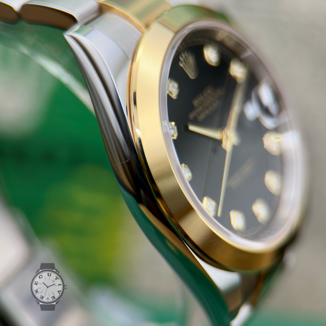 Rolex Datejust 41 Two-Tone Black Diamond Dial 
