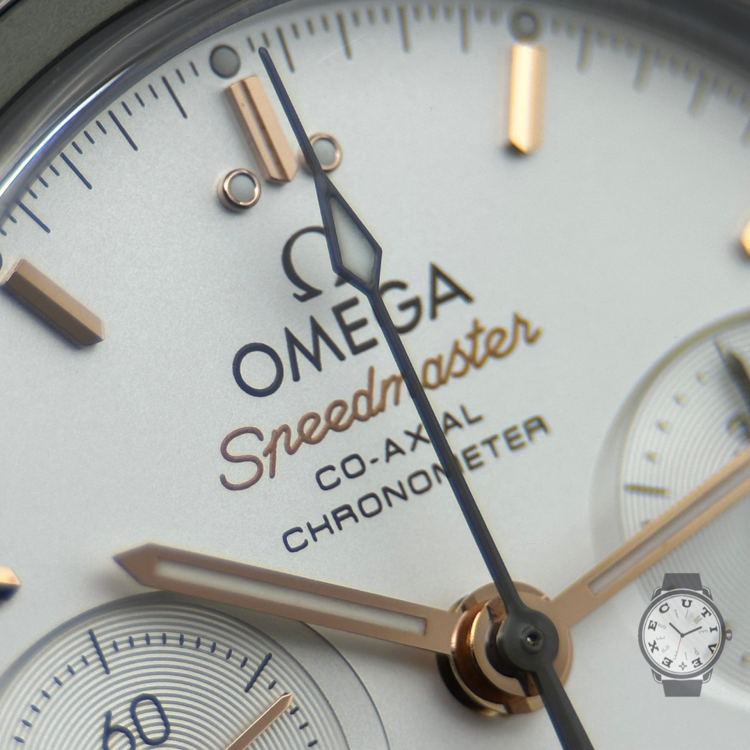 Omega Speedmaster 38 Chronograph Silver Dial