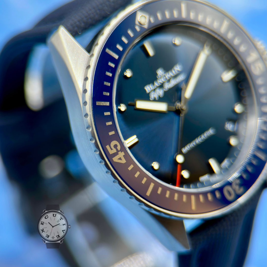 Blancpain Fifty Fathoms Bathyscaphe Blue Dial 38mm 