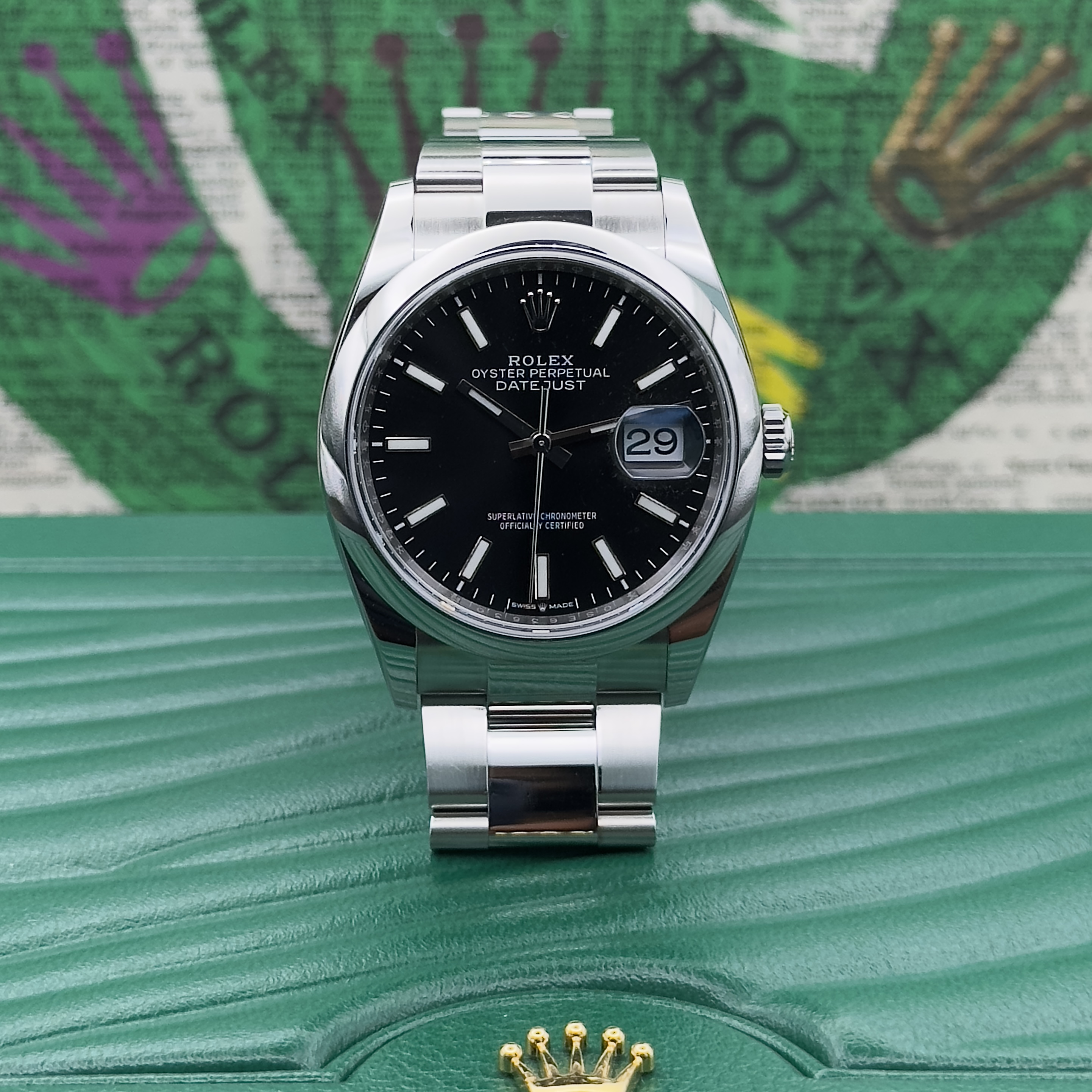 Rolex DateJust 36mm Black Dial