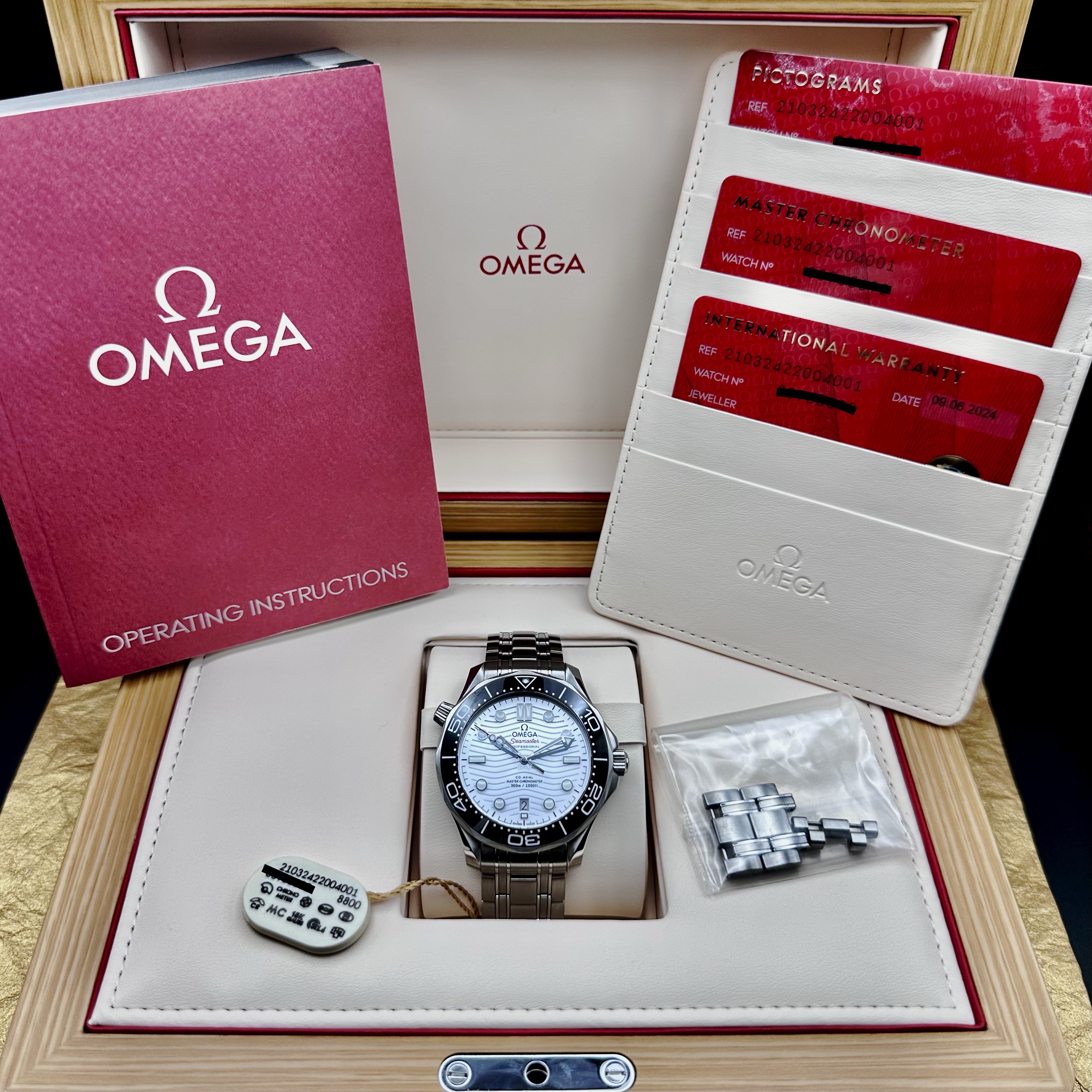 2024 Omega Seamaster Diver 300M White Dial