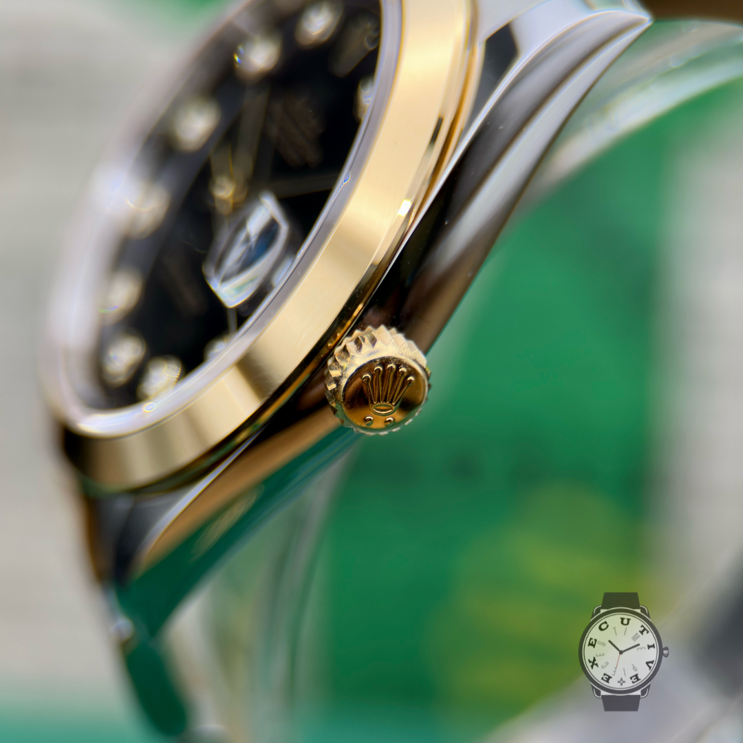 Rolex Datejust 41 Two-Tone Black Diamond Dial 