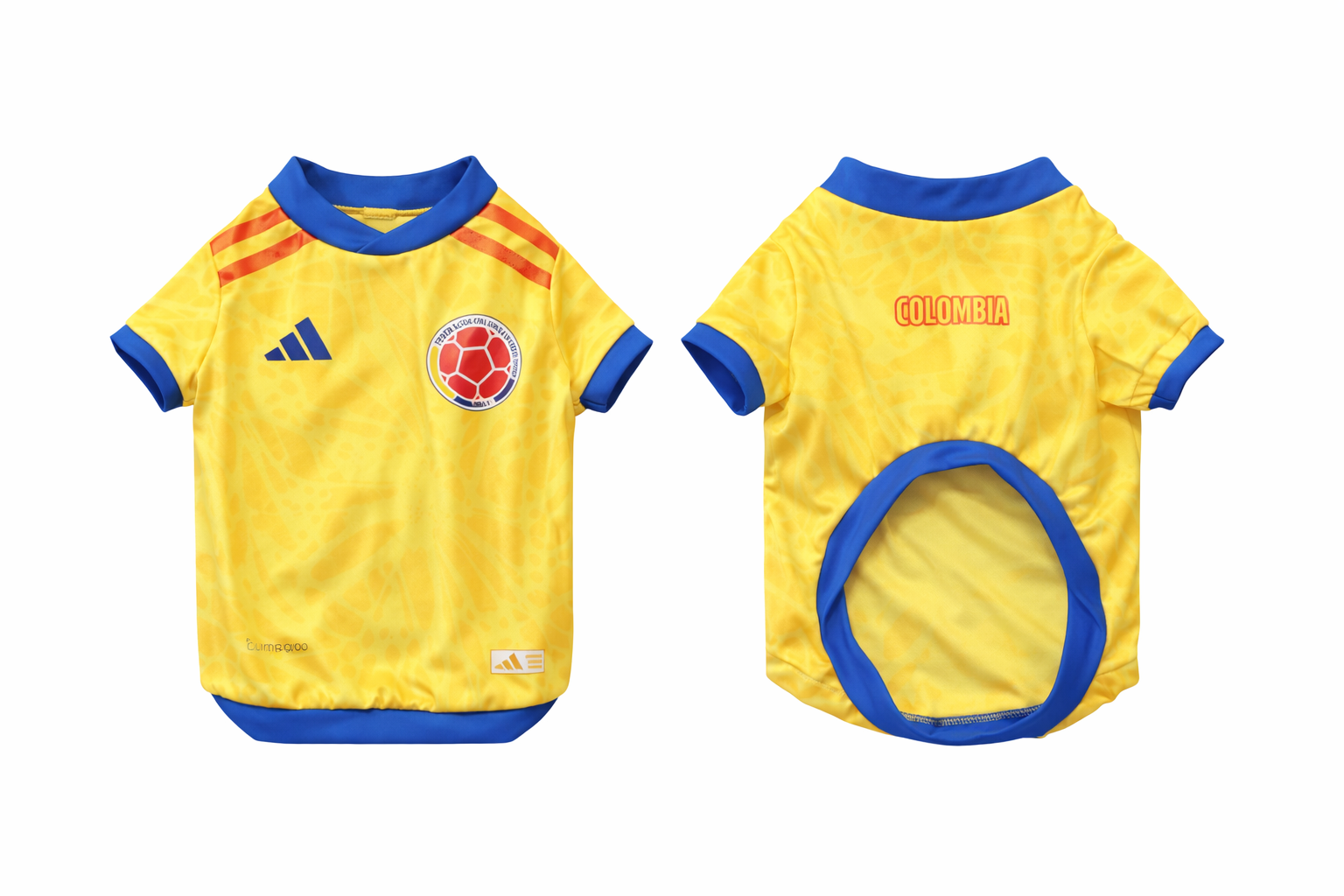 Camisa de la selección Colombia para mascotas.