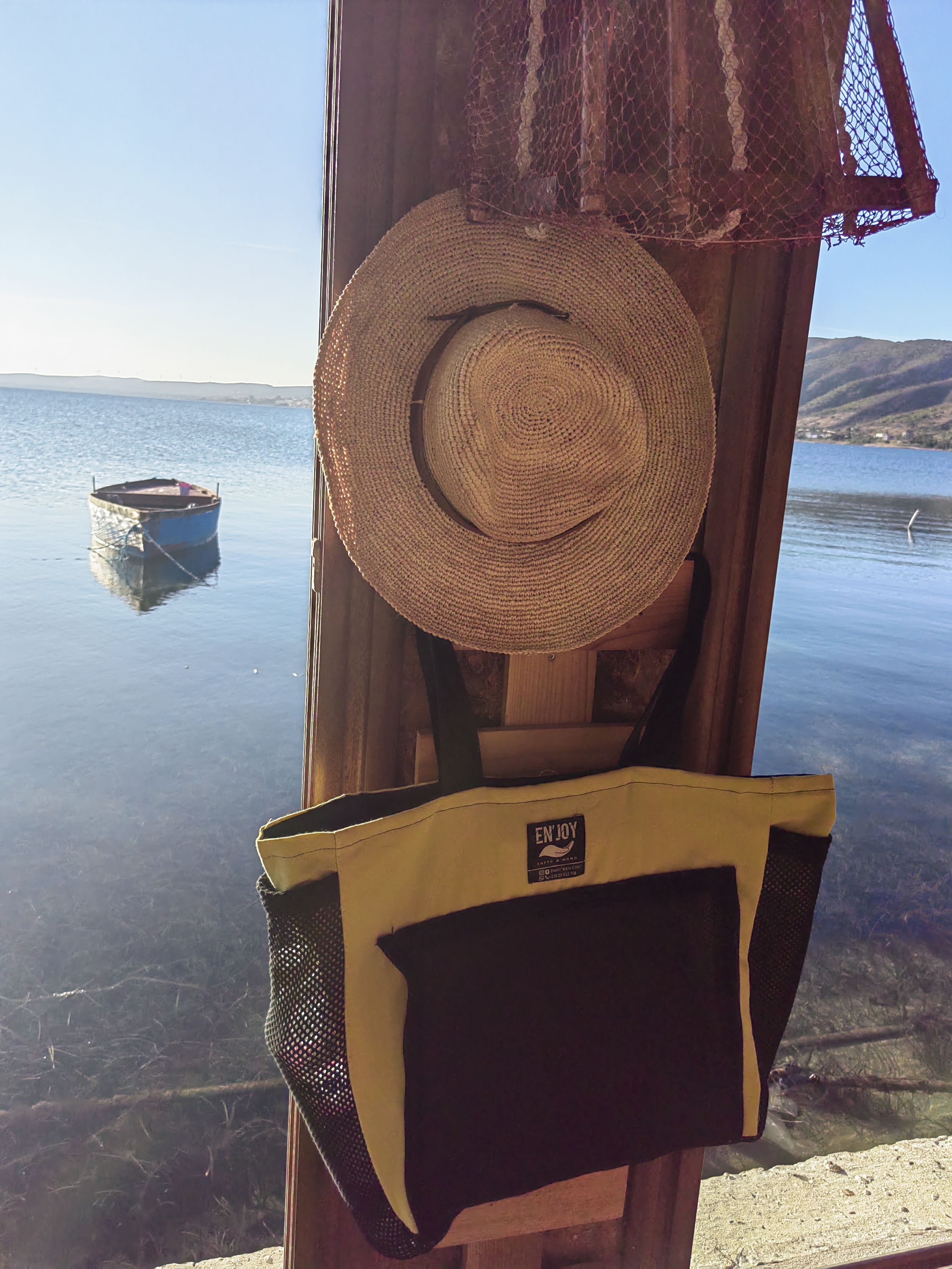 Mat Bag with Lateral Bottle Water Pocket Carriers (Handmade) 