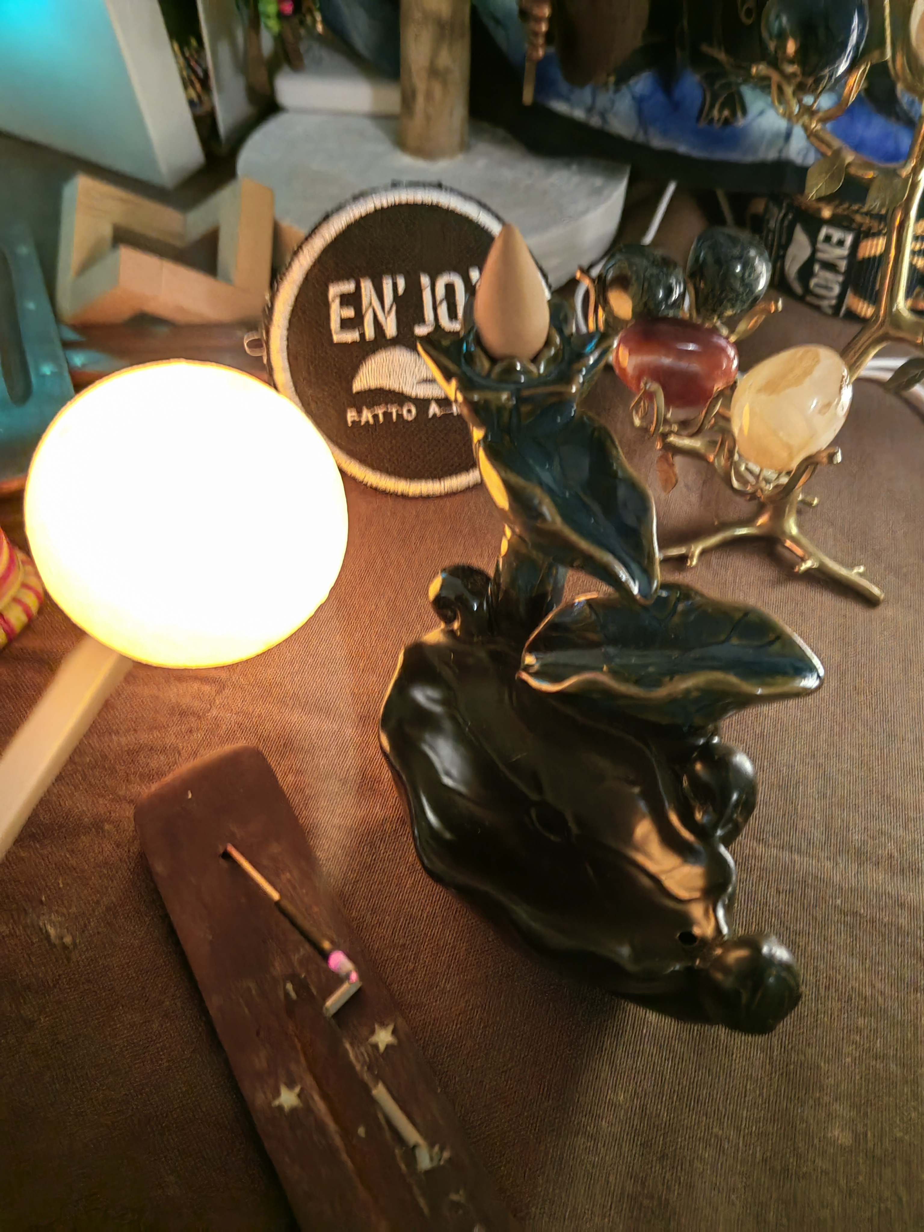 Ceramic Cascade Cone Incense Burner