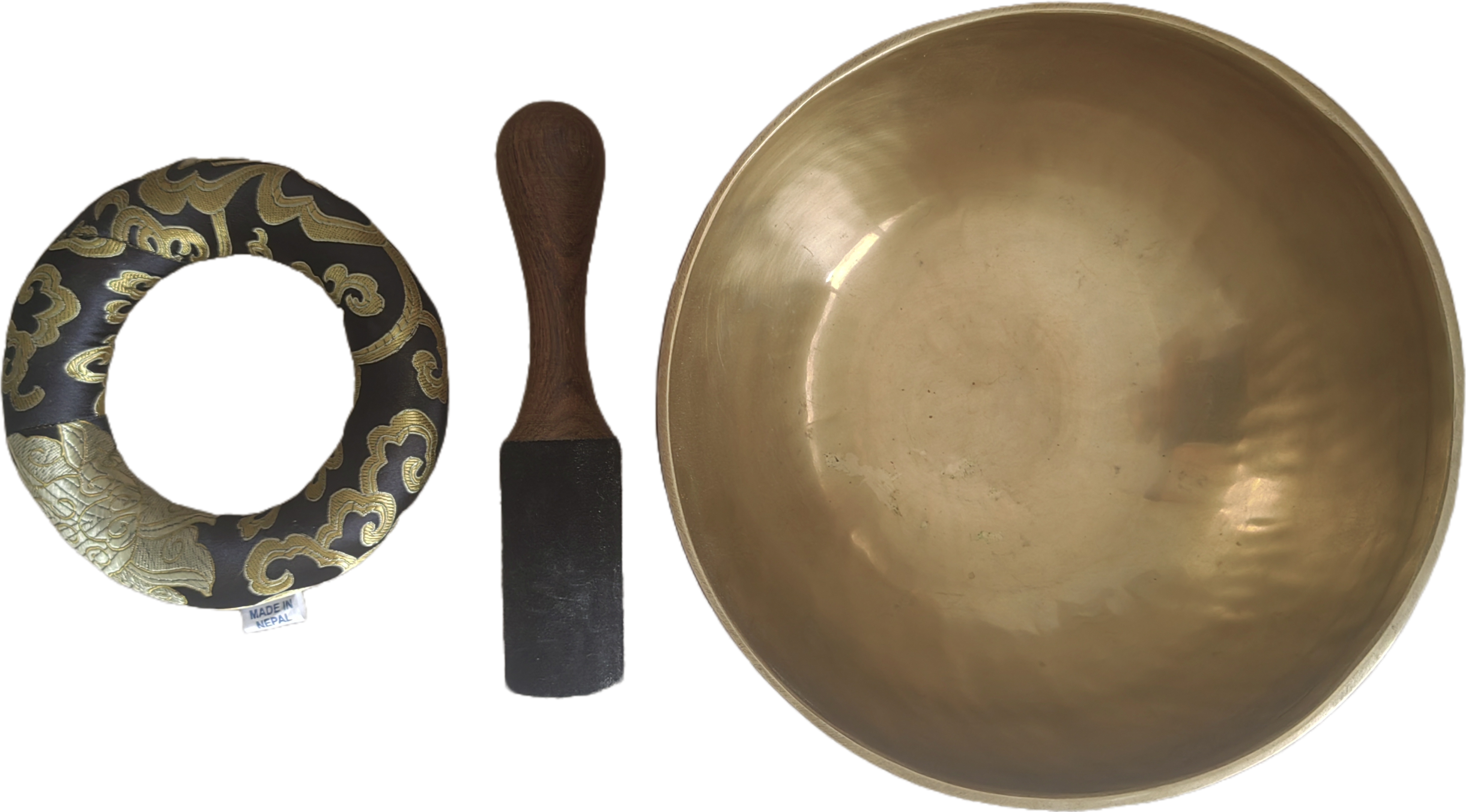 Handmade  Tibetan  Singing  Bowl  (d 22cm, h 11cm, 1.3kg) 