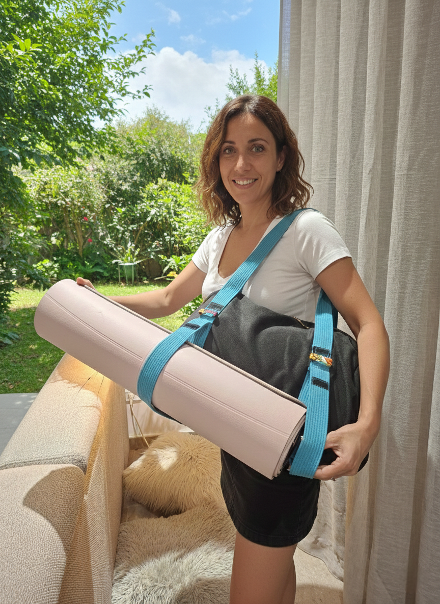 Bag with Adjustable Yoga Mat Straps
