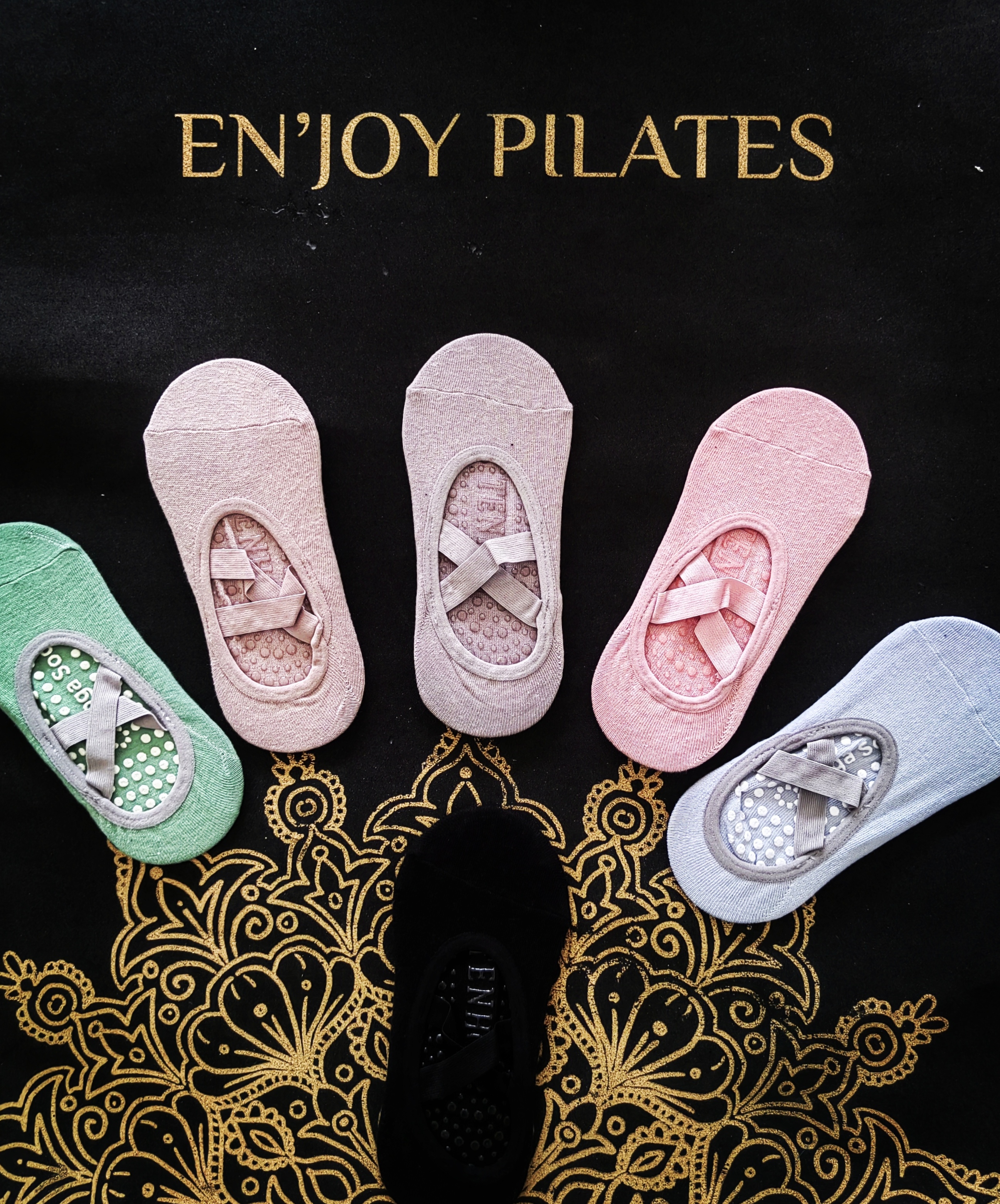 Women non-slip Pilates & Yoga Socks (unique size, 36-41)