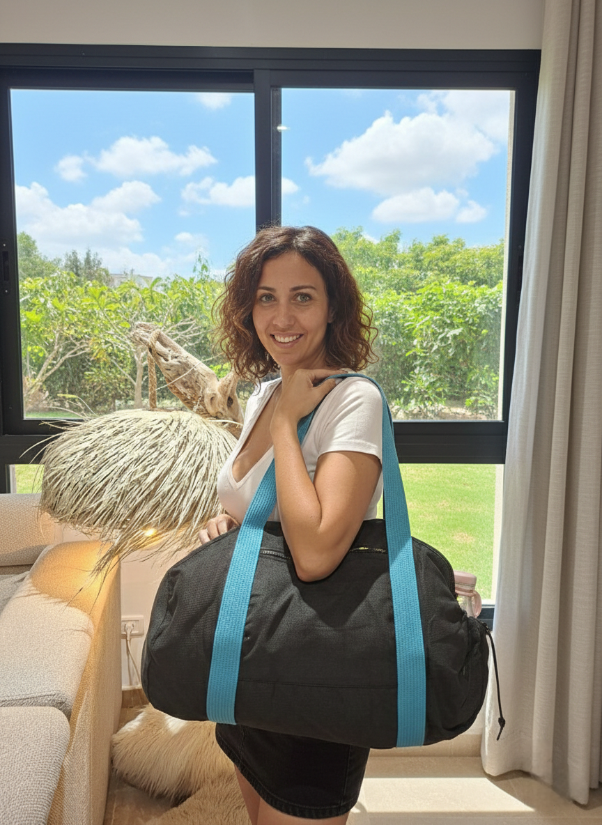 Bag with Adjustable Yoga Mat Straps